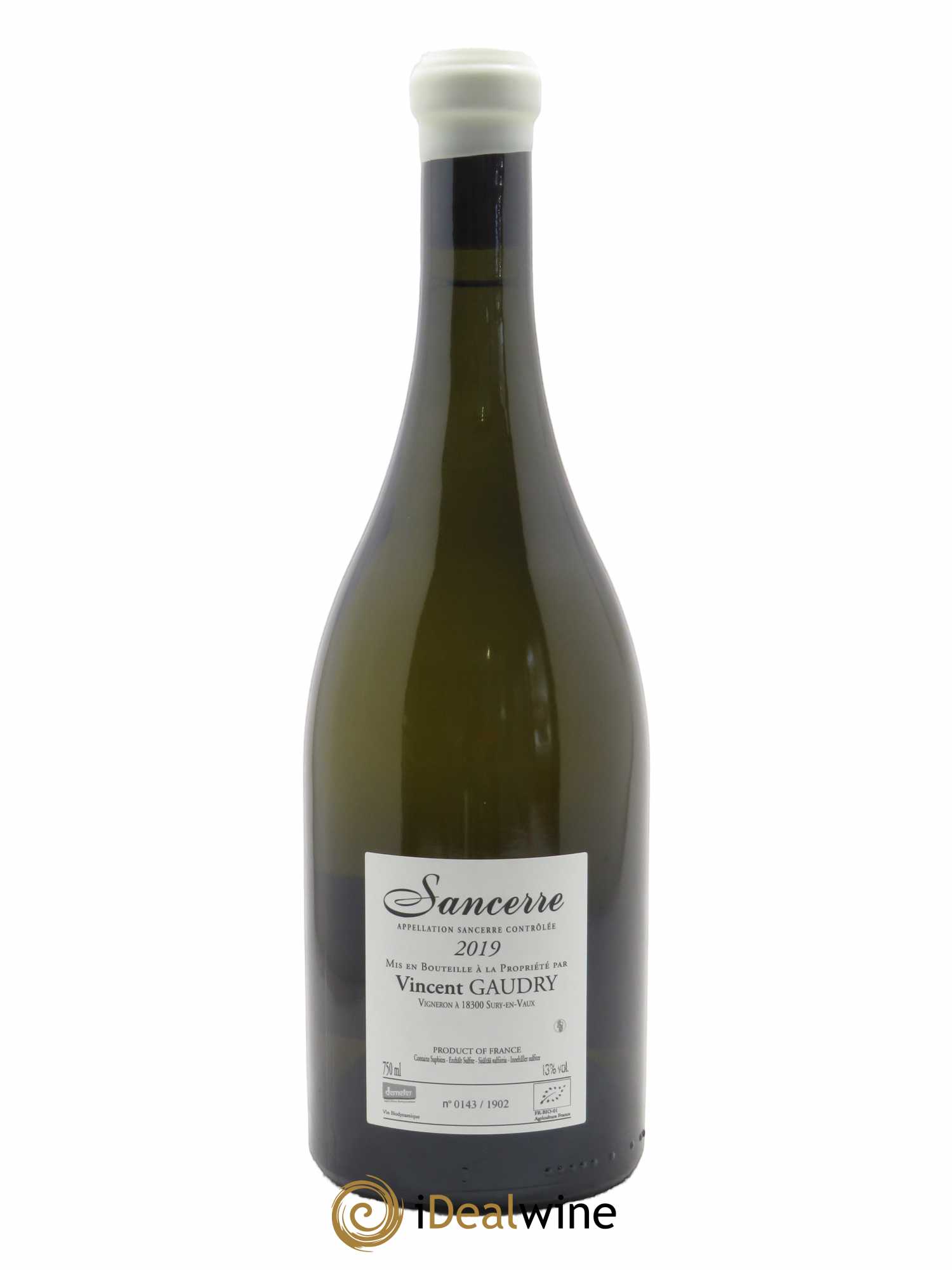 Sancerre A mi-chemin Vincent Gaudry 2019 - Lot of 1 bottle - 1