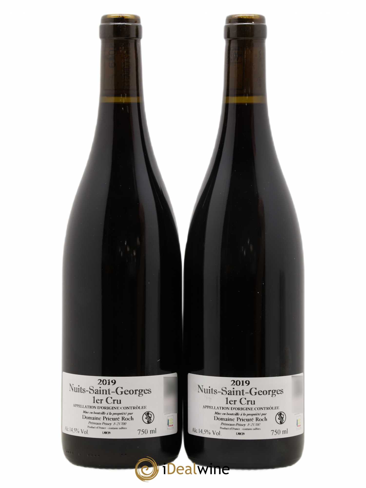 Nuits Saint-Georges 1er Cru Prieuré Roch 2019 - Lot of 2 bottles - 1