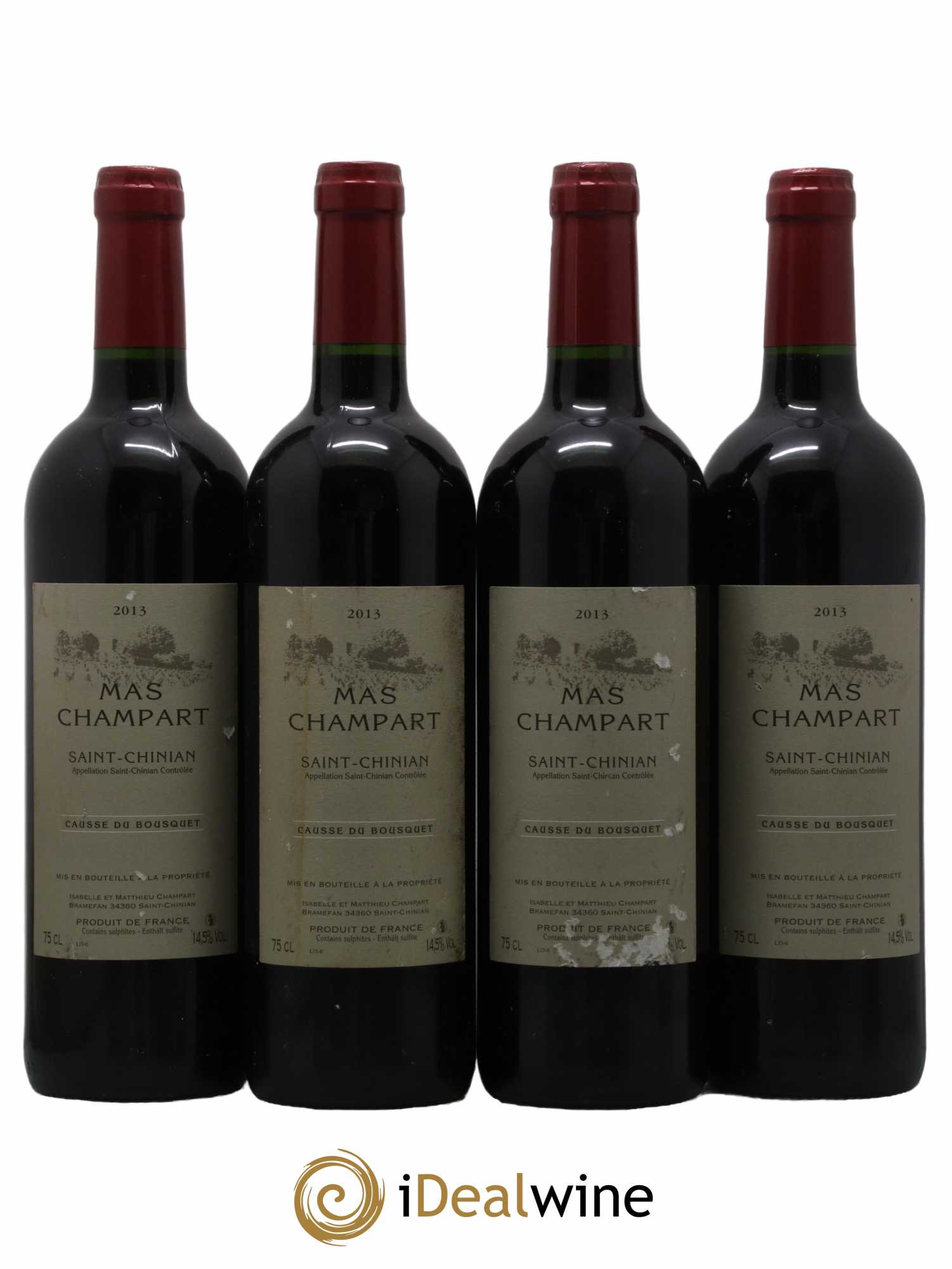 Saint-Chinian Mas Champart Causse du Bousquet Isabelle et Mathieu Champart 2013 - Lot de 4 bouteilles - 0