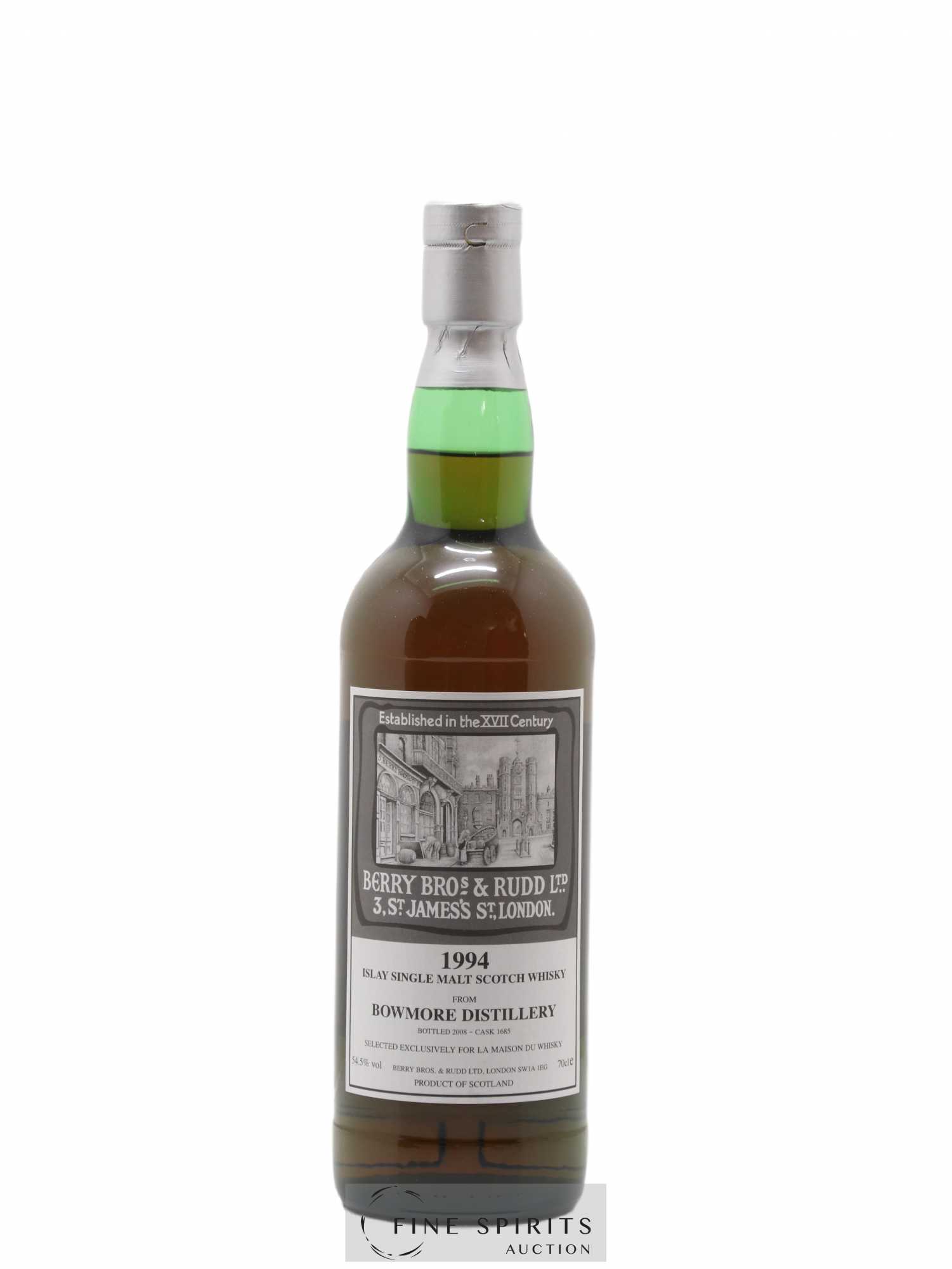 Bowmore 1994 Berry Bros & Rudd Cask 1685 - bottled 2008 LMDW - Lot of 1 bottle - 1