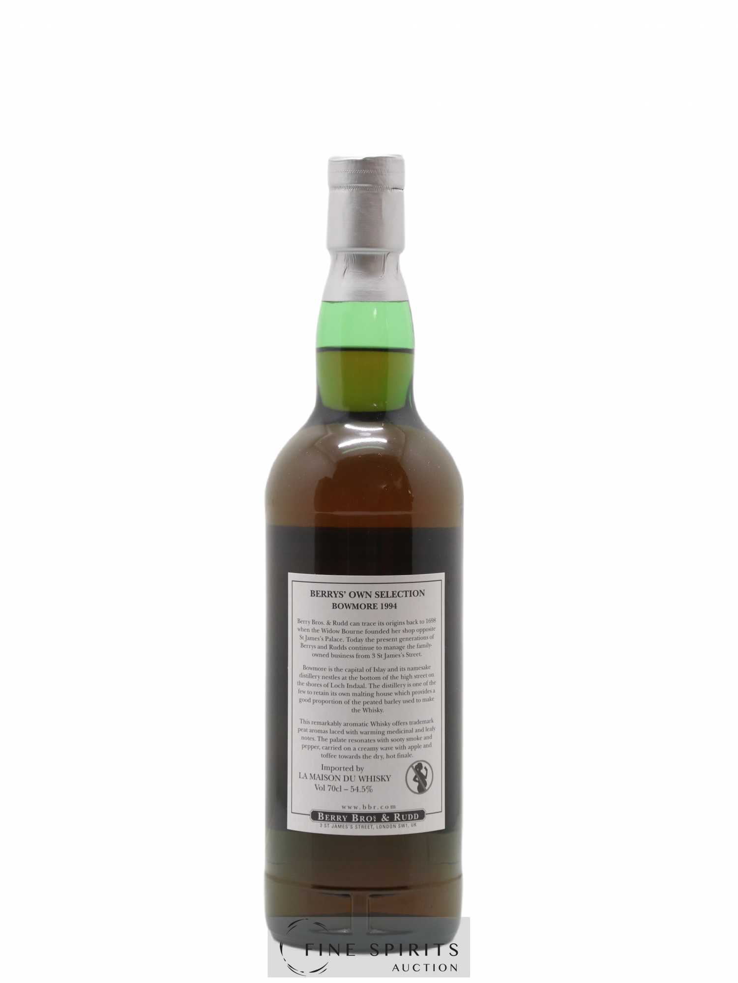 Bowmore 1994 Berry Bros & Rudd Cask 1685 - bottled 2008 LMDW - Lot of 1 bottle - 2