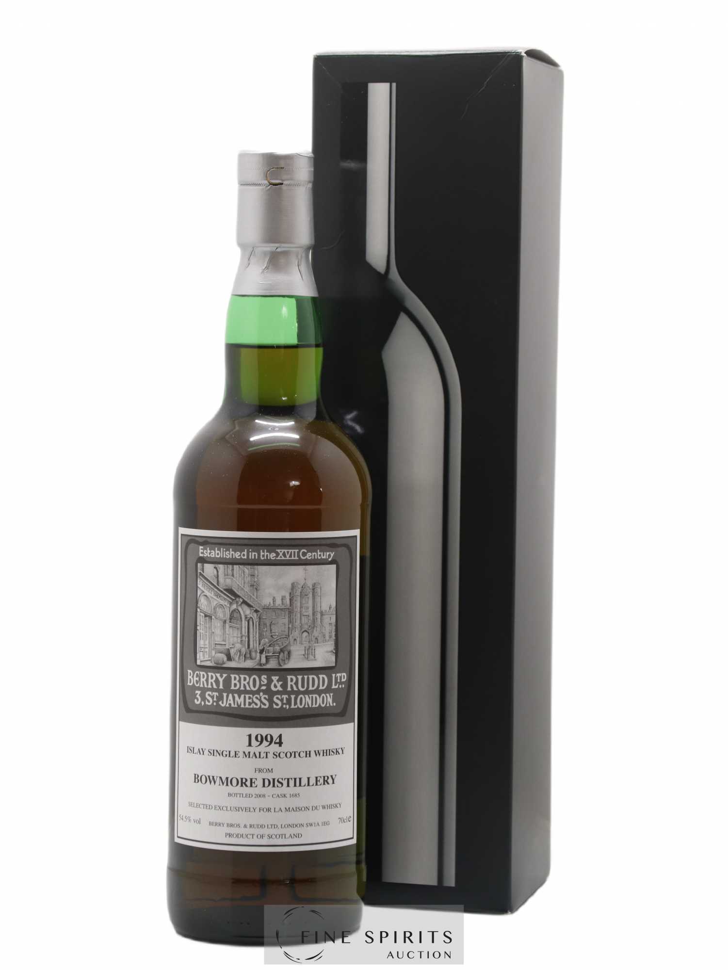 Bowmore 1994 Berry Bros & Rudd Cask 1685 - bottled 2008 LMDW - Lot of 1 bottle - 0