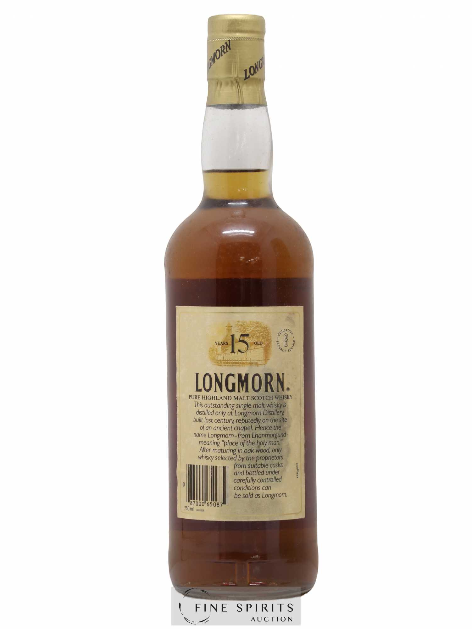 Longmorn 15 years Of. Auxil Import - Lot of 1 bottle - 2