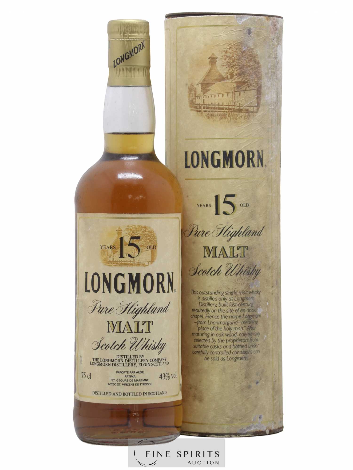 Longmorn 15 years Of. Auxil Import - Lot of 1 bottle - 0