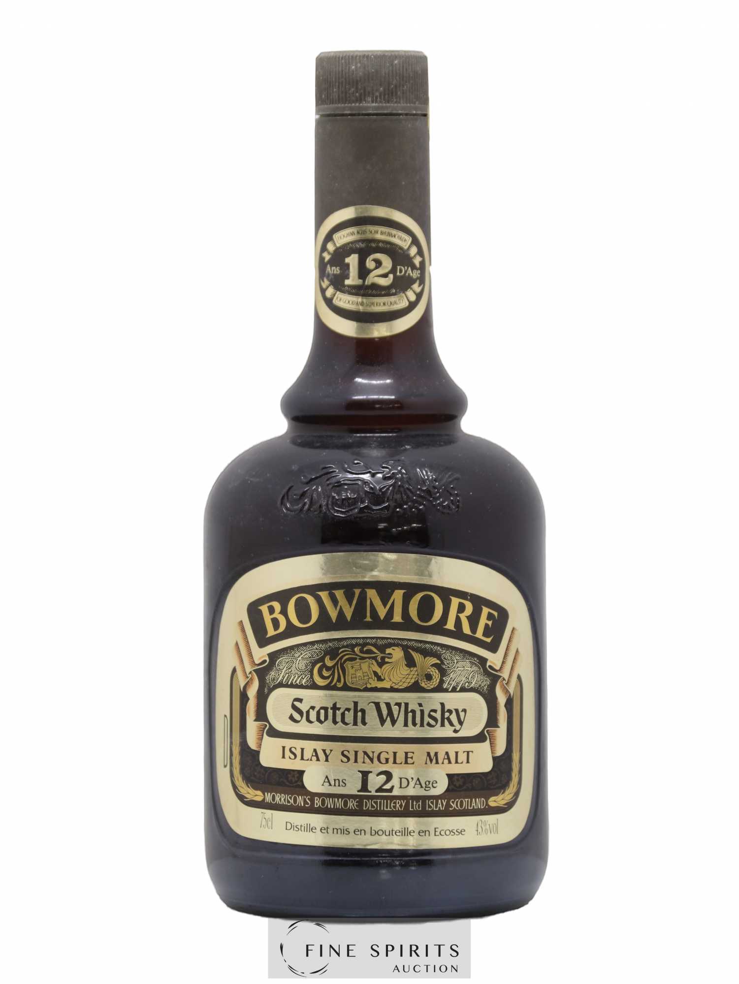 Bowmore 12 years Of. Gold Label 43° - Lot de 1 bouteille - 0