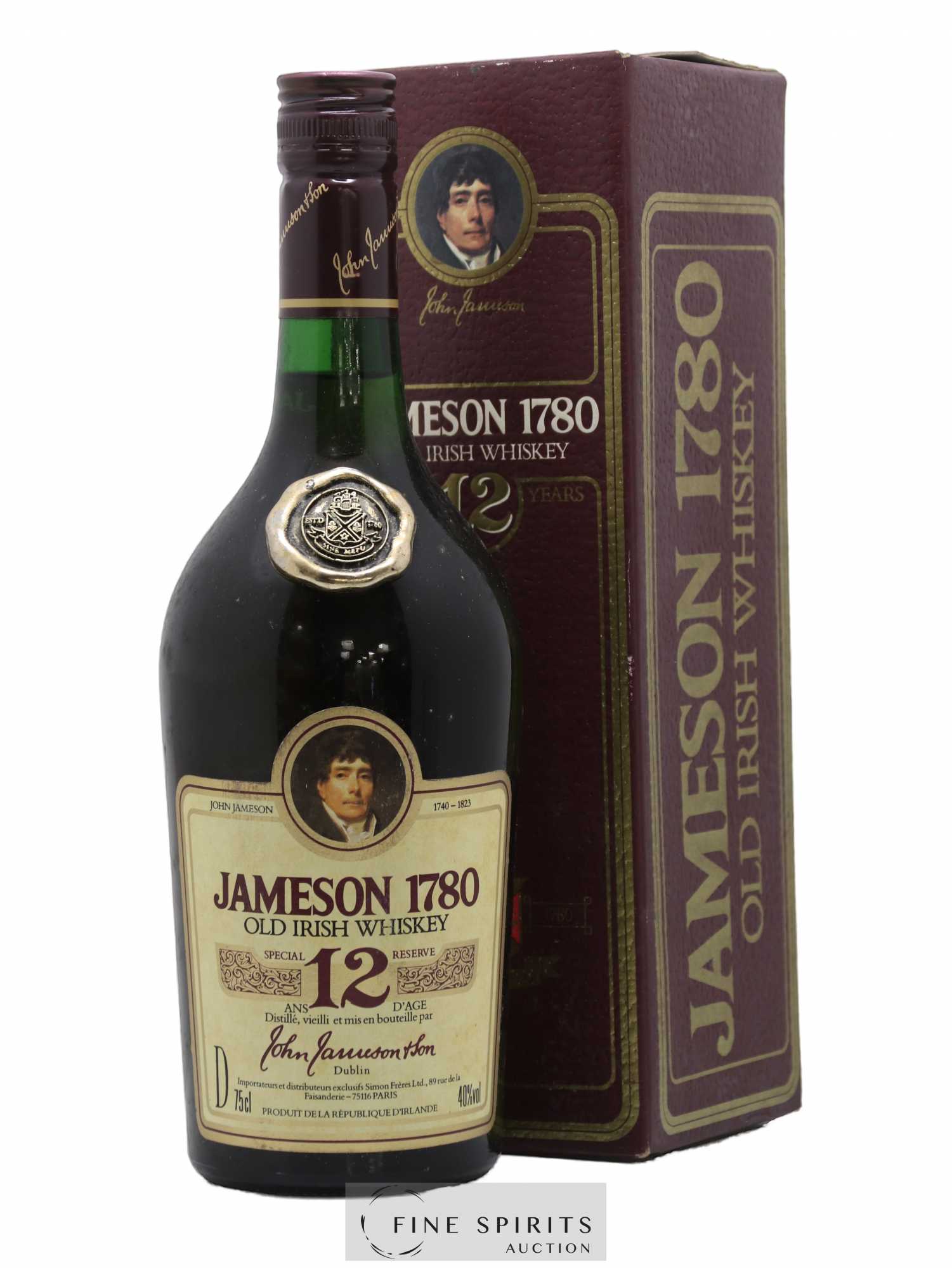 Jameson 12 years Of. 1780 Simon Frères Import Speciale Reserve - Lot of 1 bottle - 0