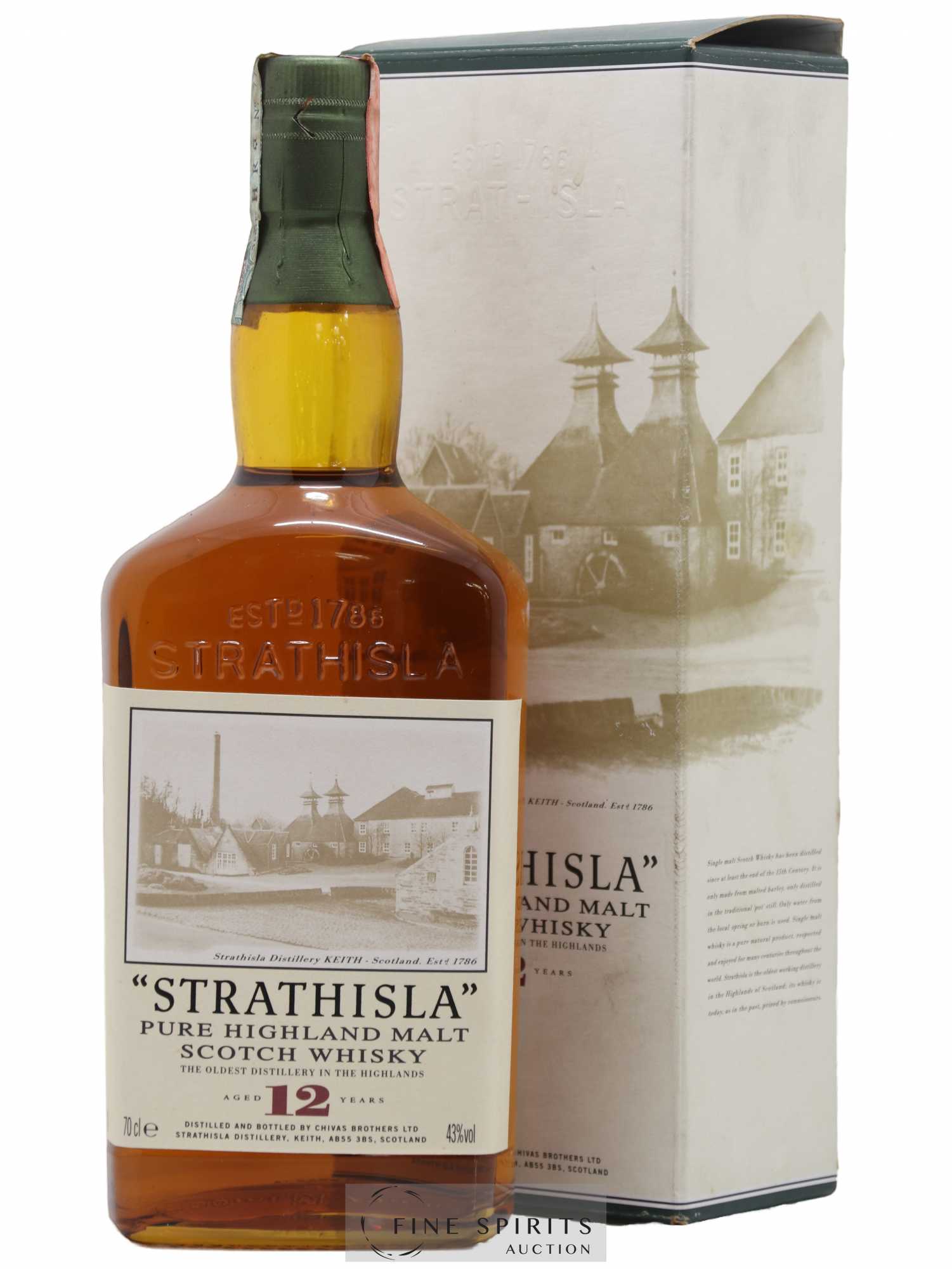 Strathisla 12 years Of. (70cl.) - Lot de 1 bouteille - 0