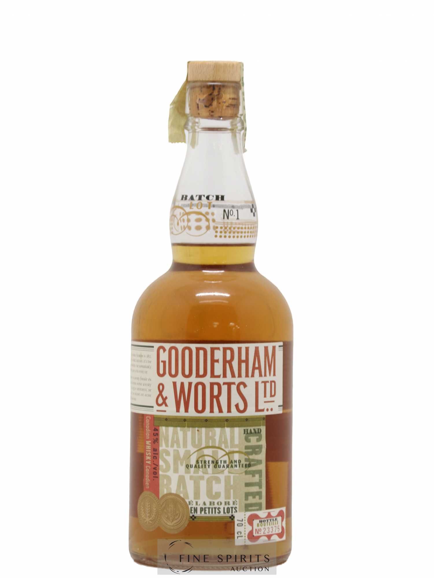 Gooderham & Worts Of. Batch Lot n°1 - Lot de 1 bouteille - 0