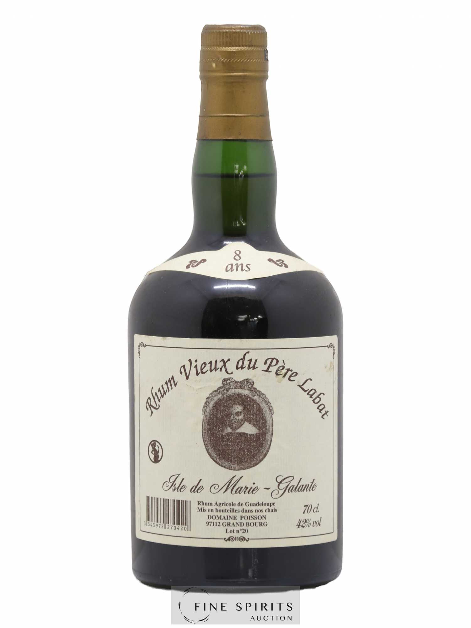 Père Labat 8 years Of. Lot n°20 Rhum Vieux - Lot de 1 bouteille - 0