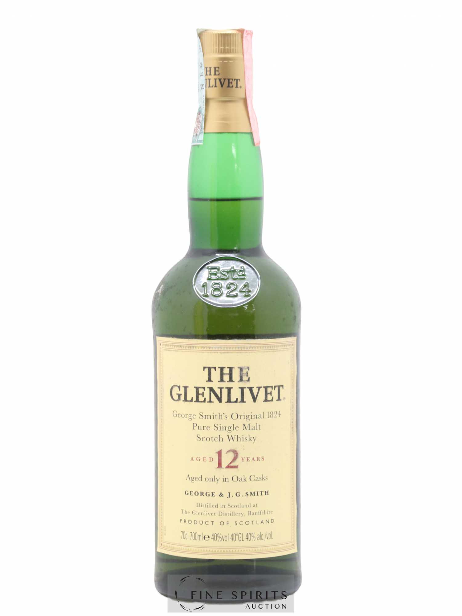 Glenlivet (The) 12 years Of. George Smith's Original 1824 Oak Casks - Lot of 1 bottle - 1