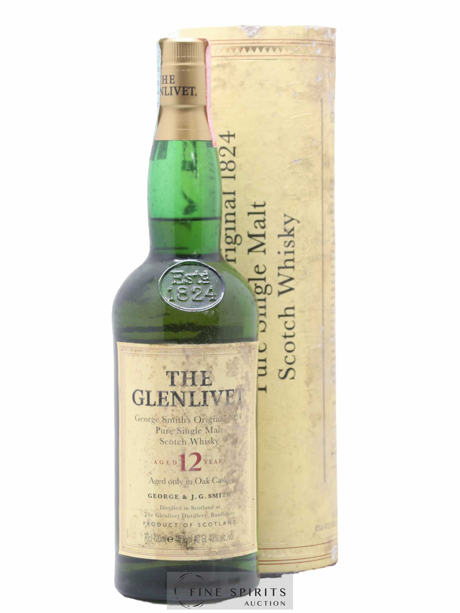 Glenlivet (The) 12 years Of. George Smith's Original 1824 Oak Casks - Lot de 1 bouteille - 0