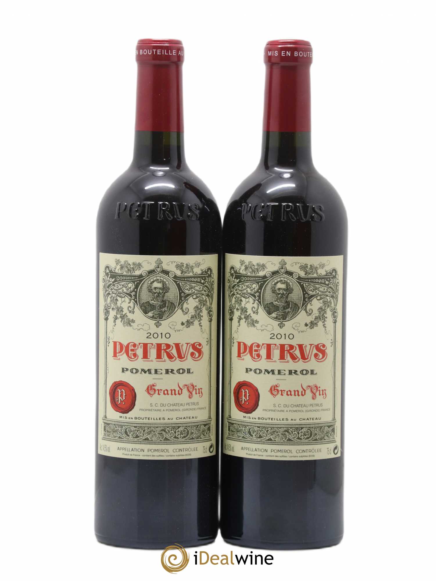 Petrus 2010 - Lot of 2 bottles - 0