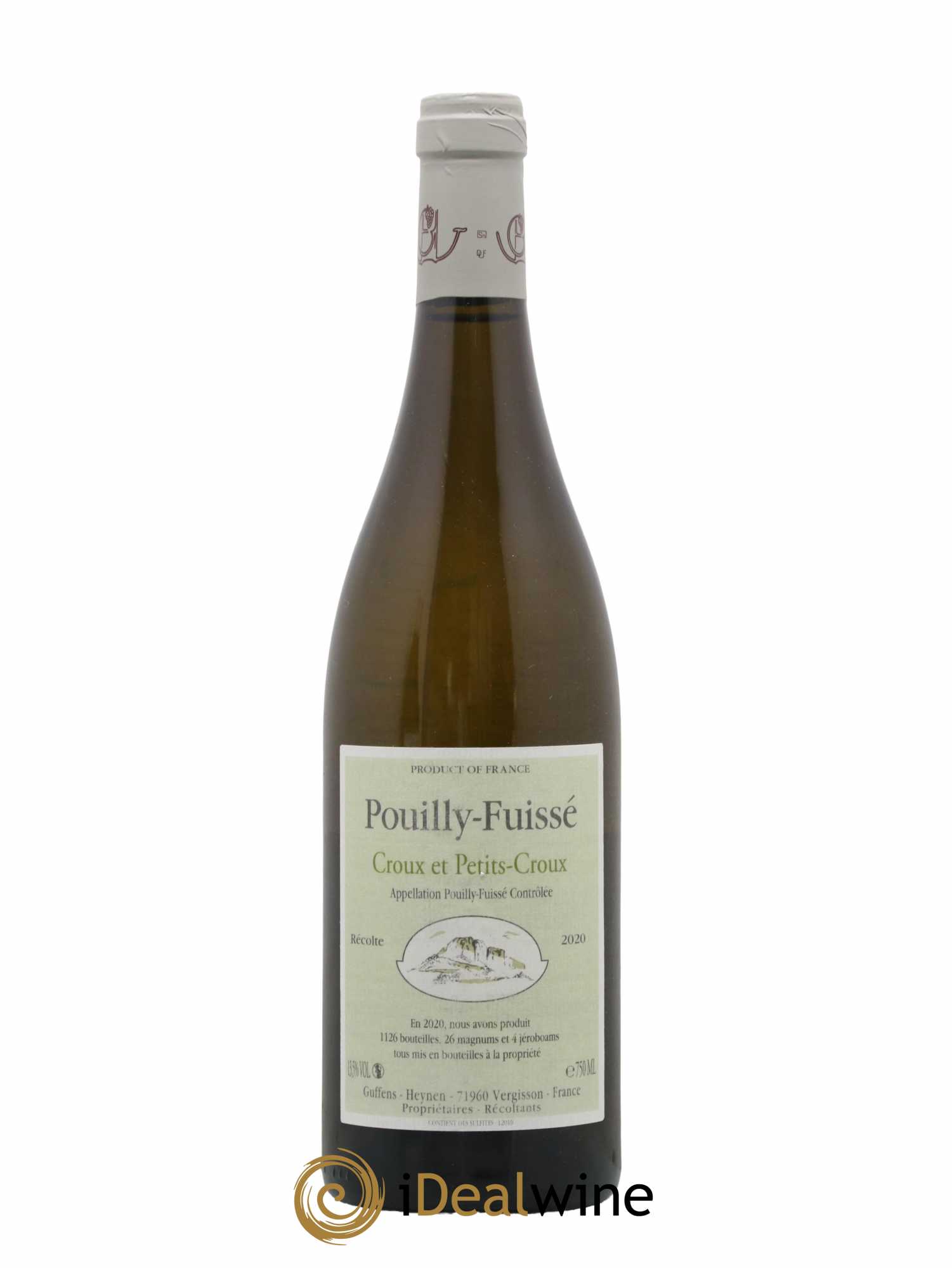 Pouilly Fuissé Croux et Petits croux Guffens-Heynen 2020 - Lotto di 1 bottiglia - 0