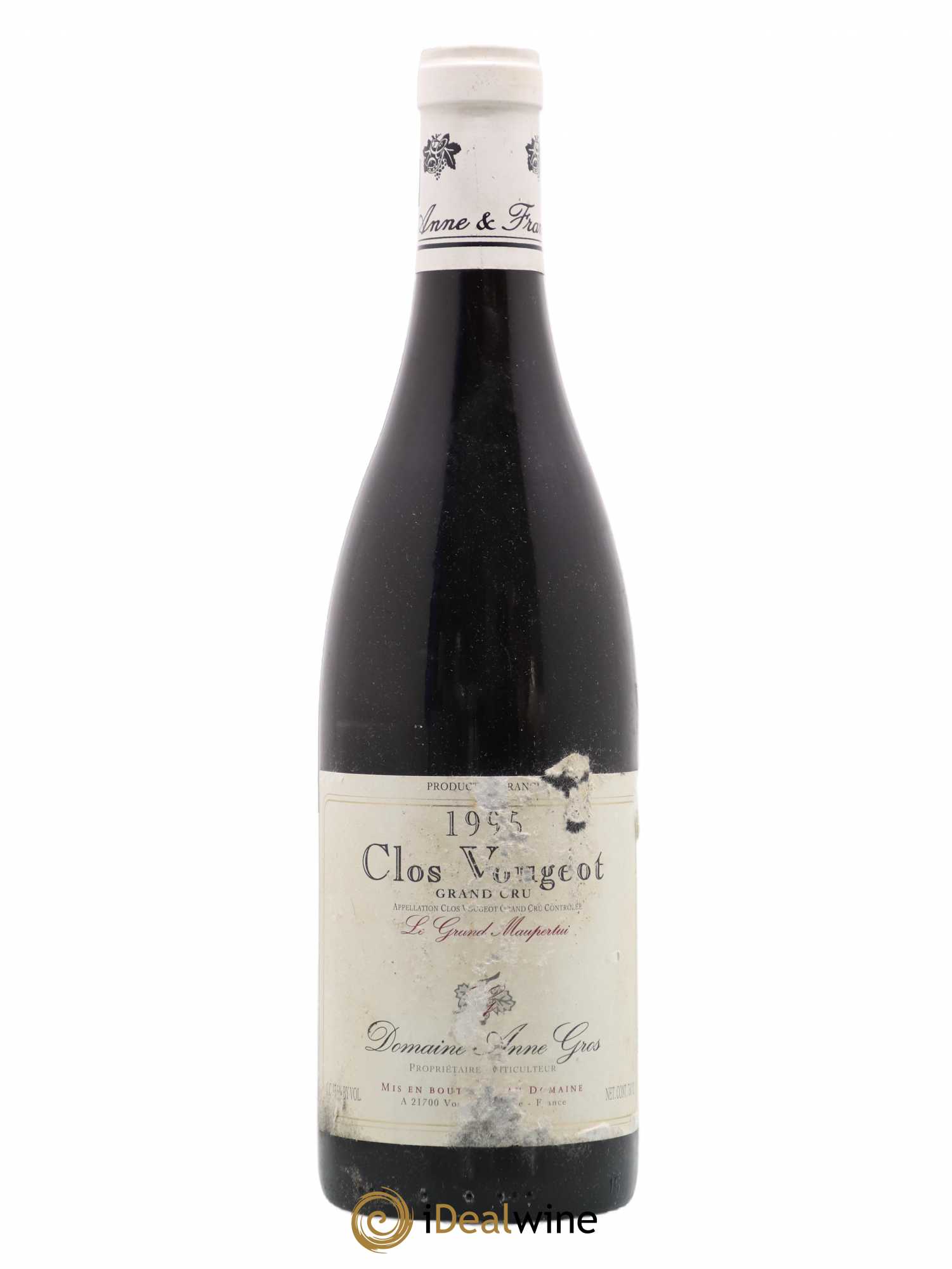 Clos de Vougeot Grand Cru Le Grand Maupertui Anne Gros Le Grand Mauperthui  1995 - Lot de 1 bouteille - 0