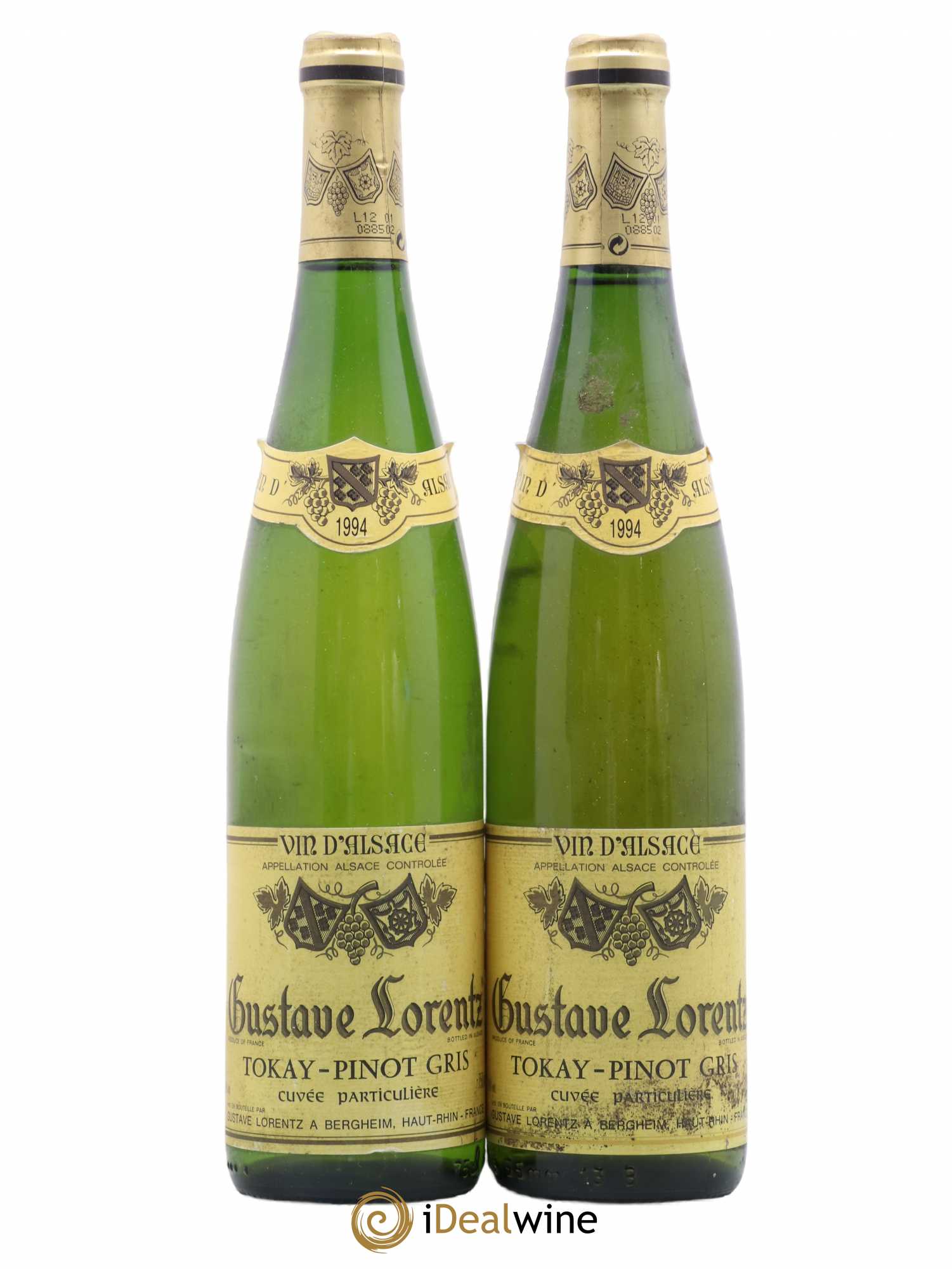 Pinot Gris Gustave Lorentz 1994 - Lot de 2 bouteilles - 0