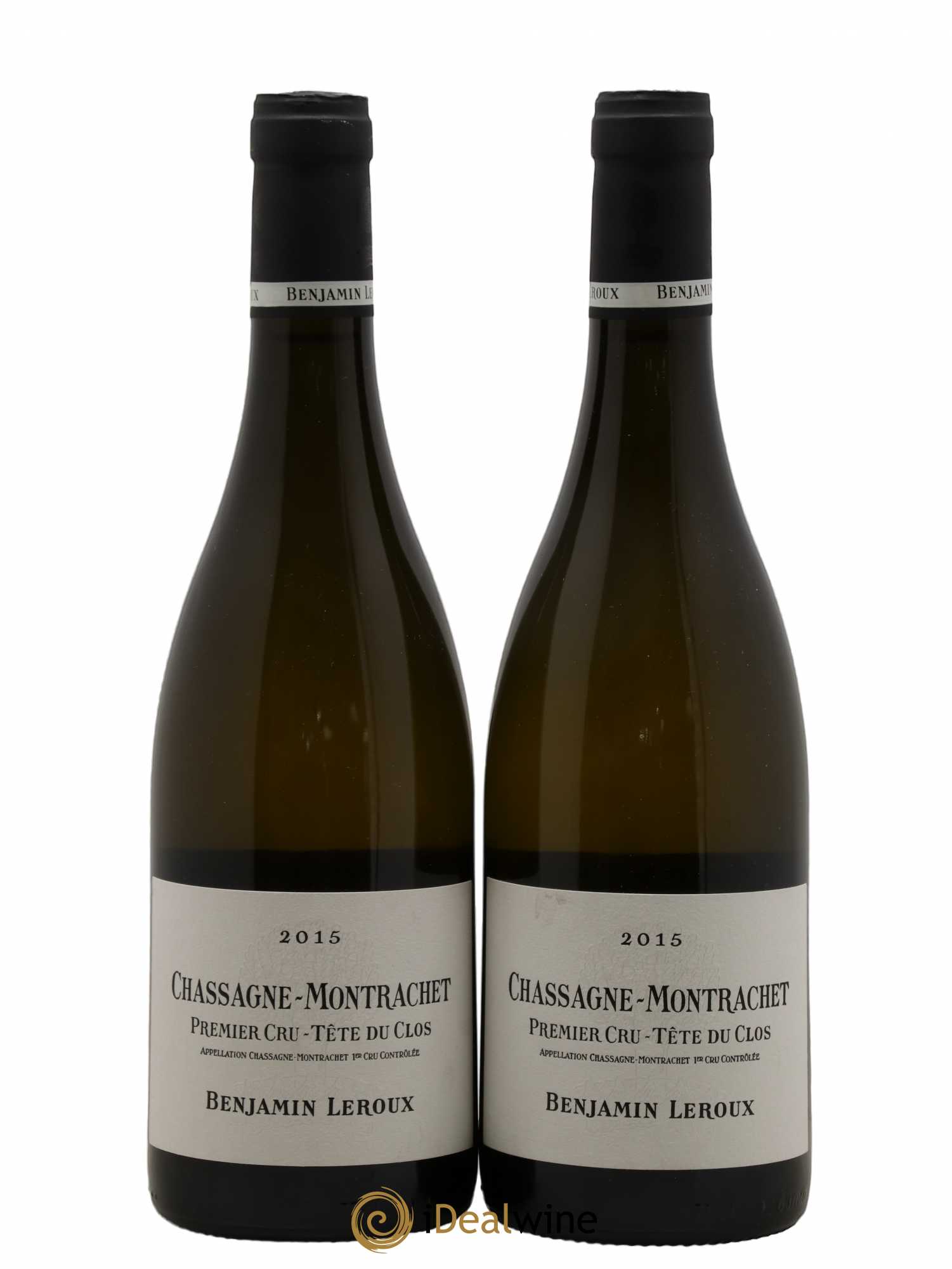 Chassagne-Montrachet 1er Cru Tete du Clos Benjamin Leroux 2015 - Lot de 2 bouteilles - 0