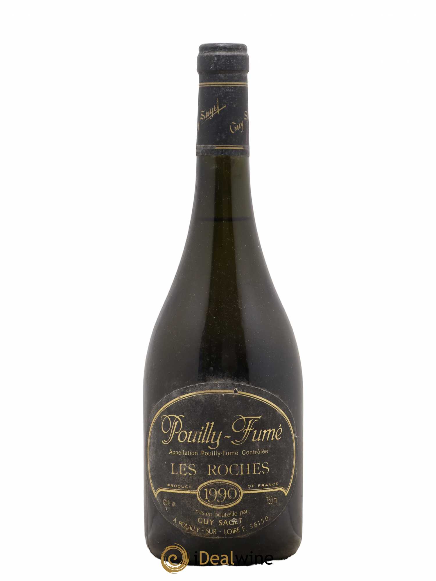 Pouilly-Fumé Les Roches Guy Saget 1990 - Lot de 1 bouteille - 0