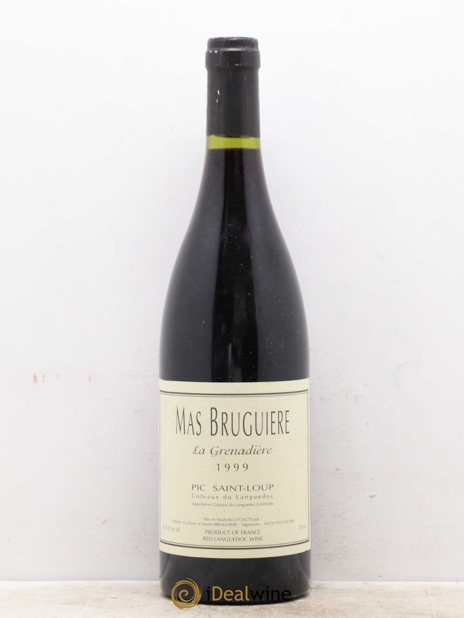 Coteaux du Languedoc Pic Saint-Loup Mas Bruguière La Grenadière Guilhem et Xavier Bruguière 1999 - Lot de 1 bouteille - 0