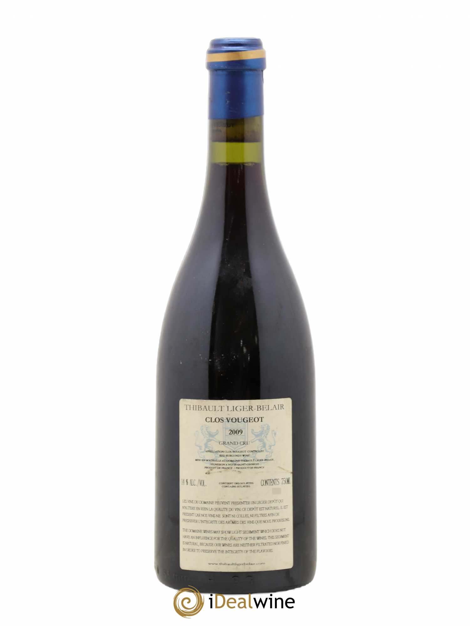 Clos de Vougeot Grand Cru Thibault Liger-Belair  (senza prezzo di riserva) 2009 - Lotto di 1 bottiglia - 1