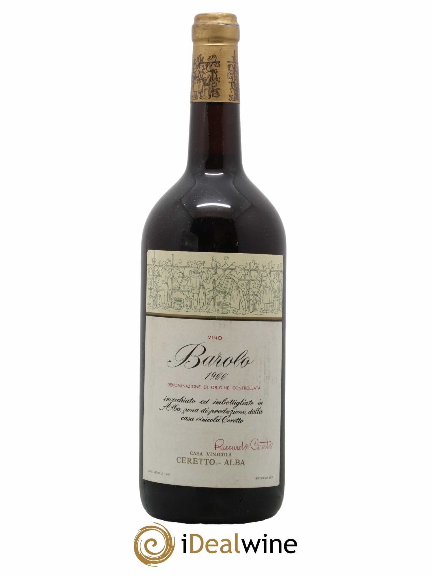 Barolo DOCG Ceretto 1966 - Lotto di 1 magnum - 0