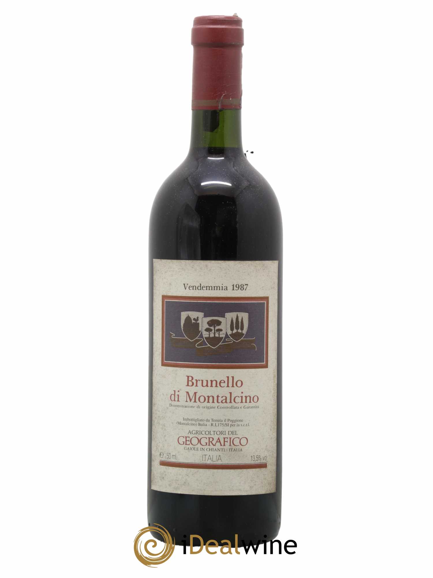 Brunello di Montalcino DOCG Geografico Il Poggione 1987 - Lotto di 1 bottiglia - 0