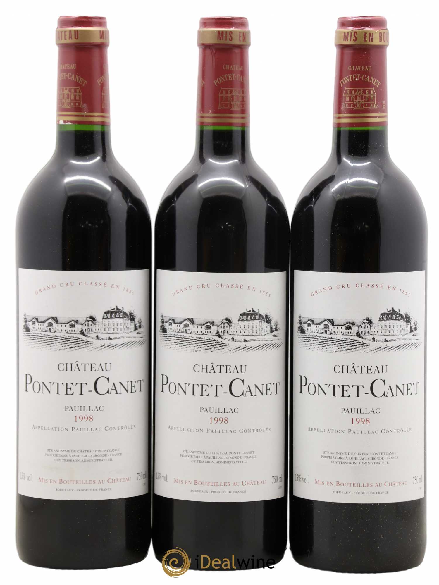 Château Pontet Canet 5ème Grand Cru Classé 1998 - Posten von 12 Flaschen - 3