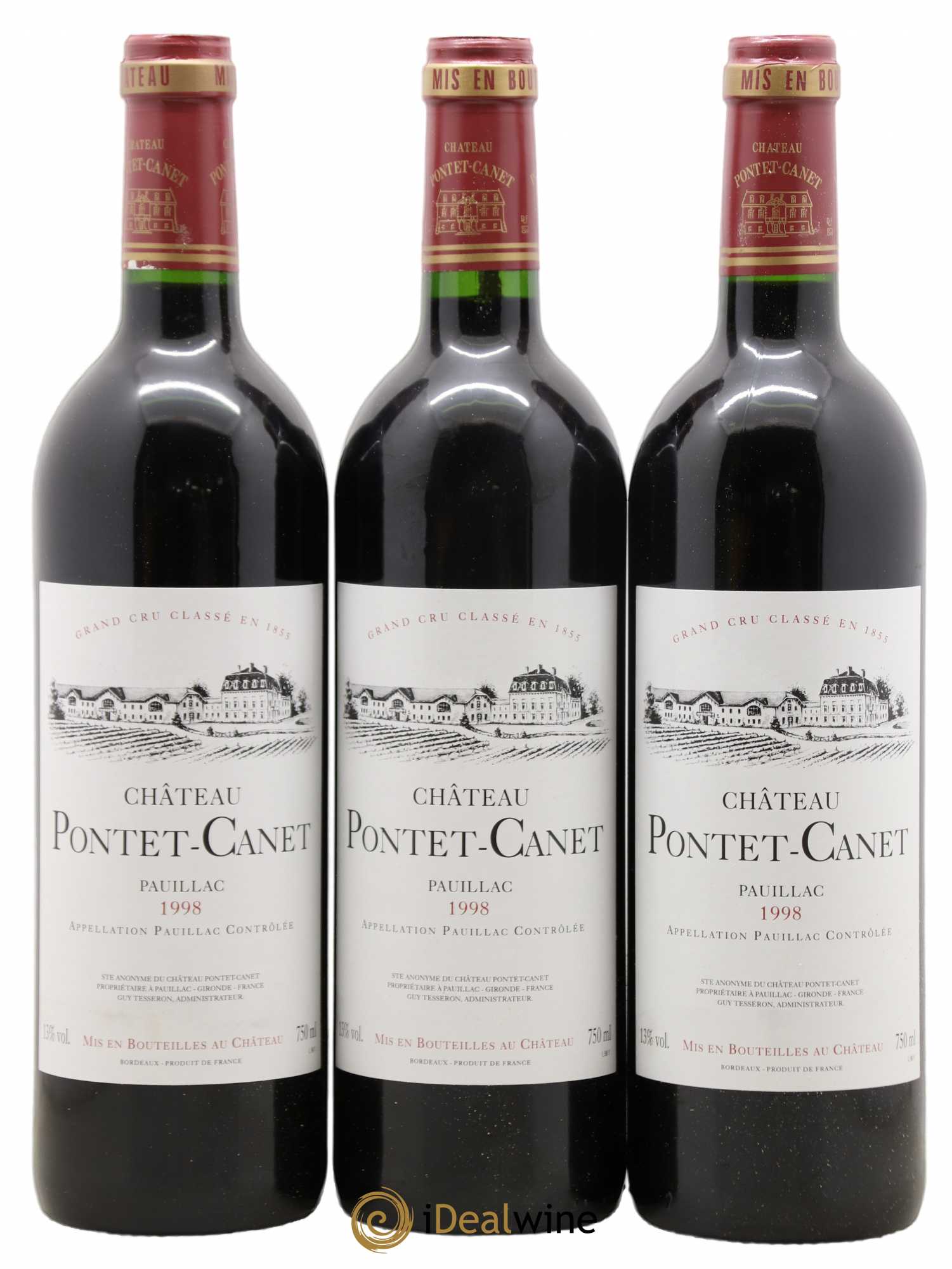 Château Pontet Canet 5ème Grand Cru Classé 1998 - Posten von 12 Flaschen - 4