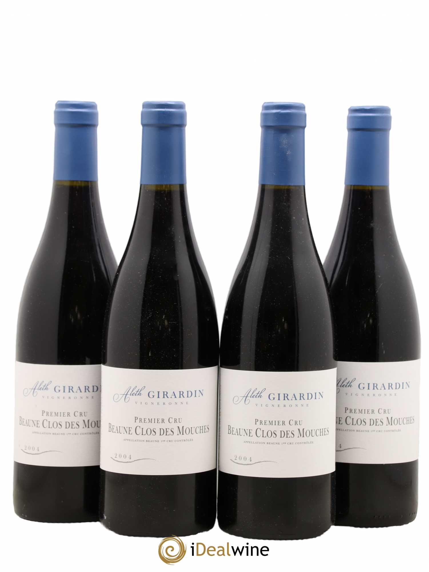 Beaune 1er Cru Clos des Mouches Girardin Aleth 2004 - Lot de 4 bouteilles - 0