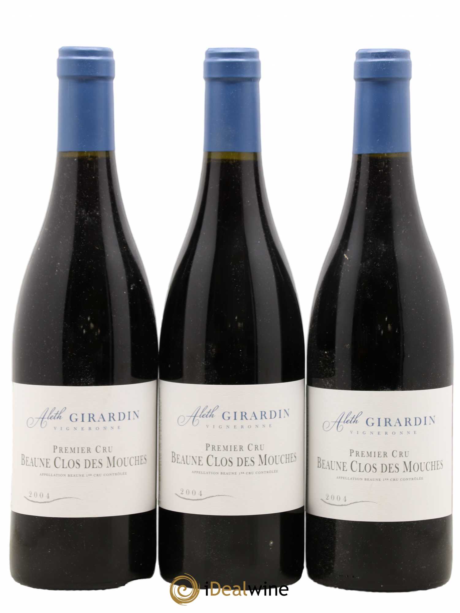 Beaune 1er Cru Clos des Mouches Girardin Aleth 2004 - Lot de 3 bouteilles - 0