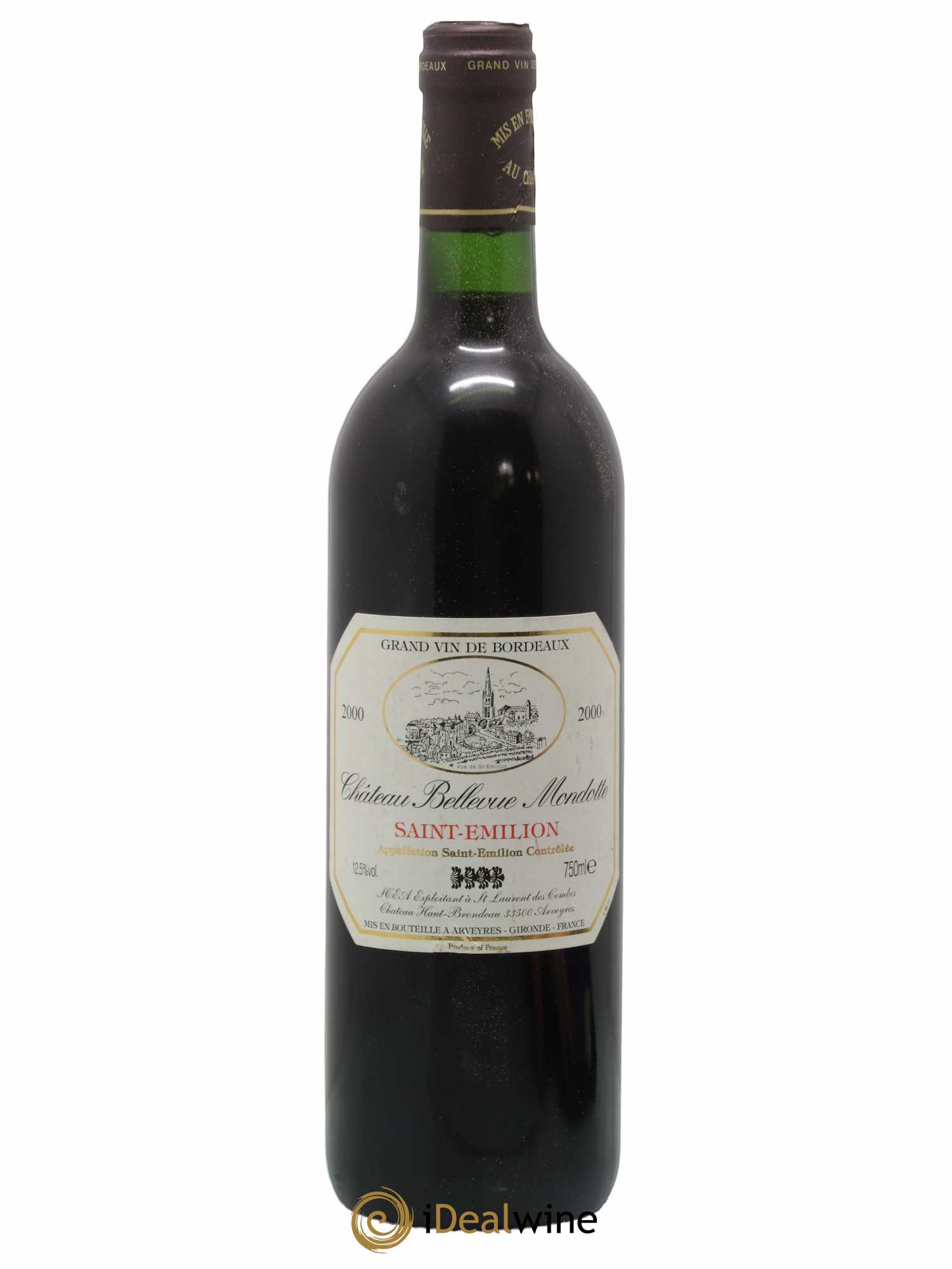 Château Bellevue Mondotte 2000 - Lot de 1 bouteille - 0