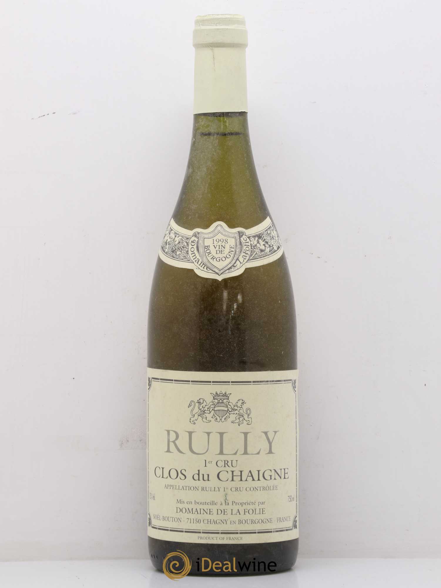 Rully 1er Cru Clos du Chaigne Domaine de la Folie 1998 - Lot de 1 bouteille - 0