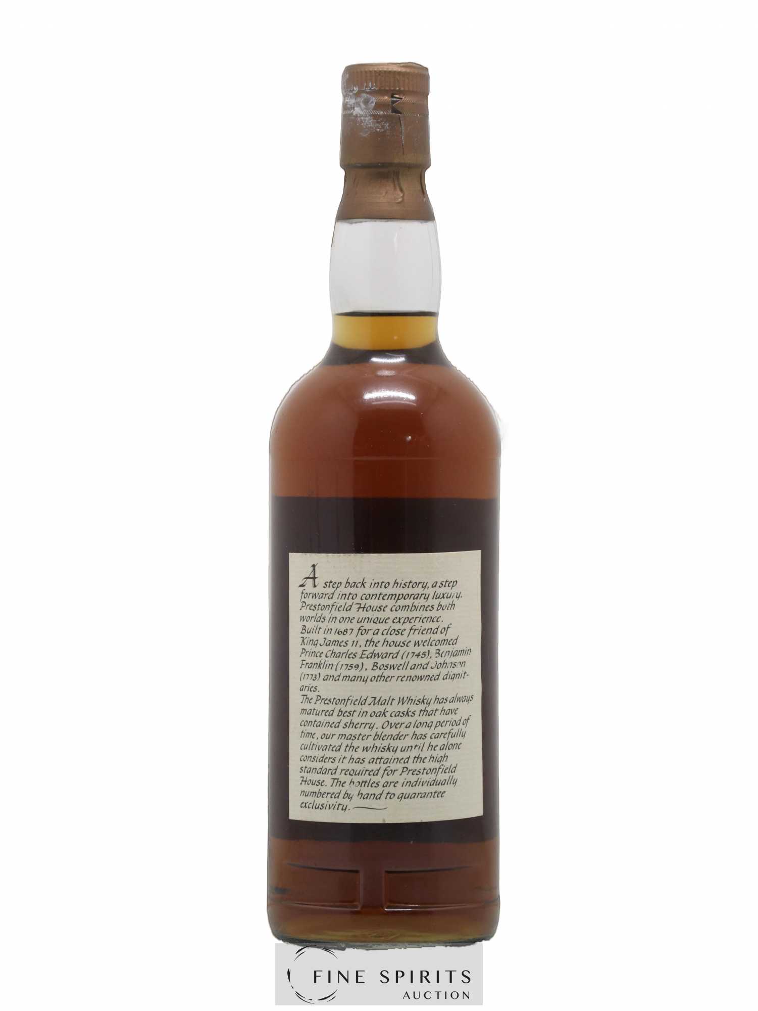 Bowmore 22 years 1965 Of. The Prestonfield Sherry Wood Cask n°47 - Lot de 1 bouteille - 1