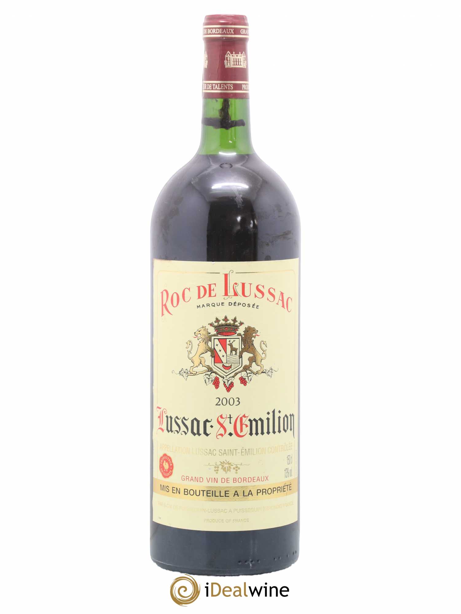 Lussac Saint-Emilion Roc De Lussac 2003 - Lot de 1 magnum - 0