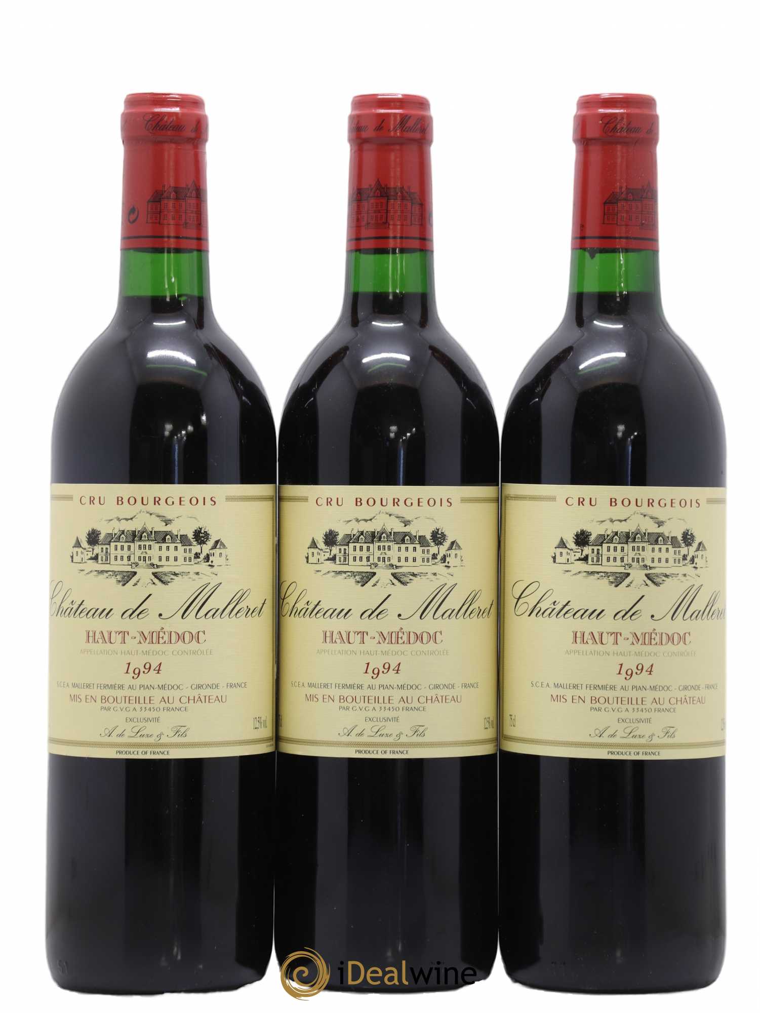 Château de Malleret Cru Bourgeois 1994 - Lot de 6 bouteilles - 1