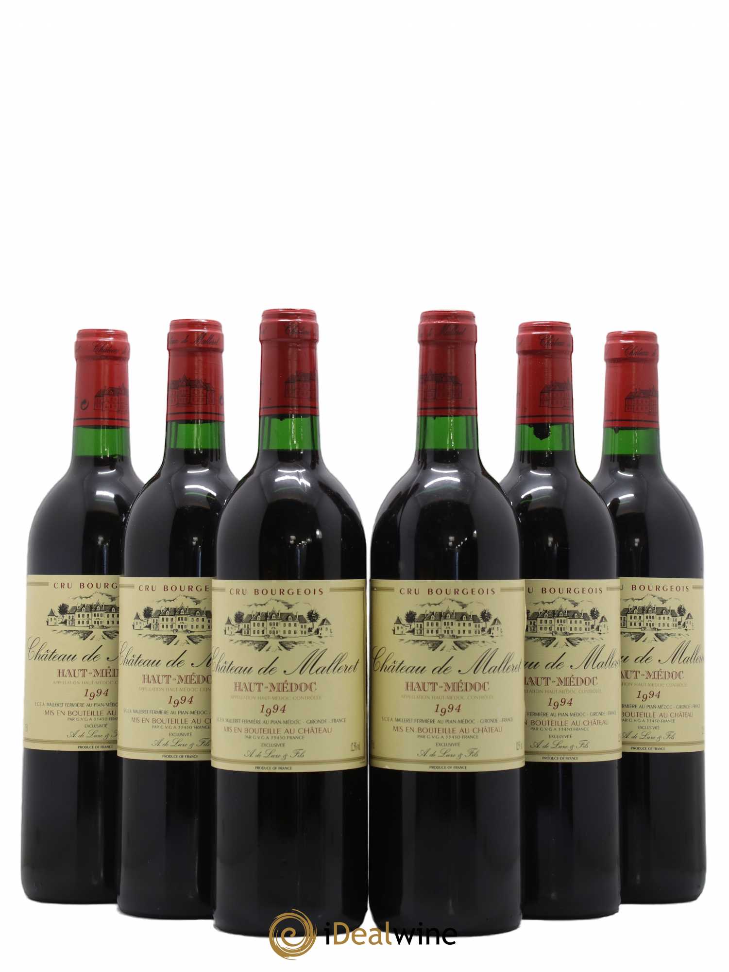 Château de Malleret Cru Bourgeois 1994 - Lot de 6 bouteilles - 0