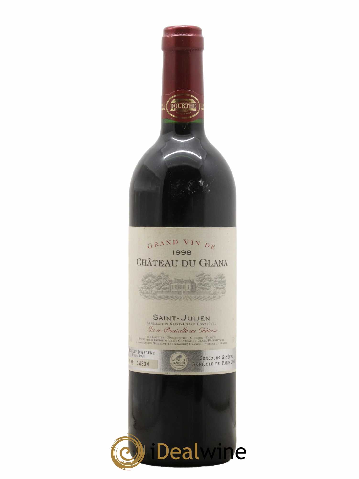 Château du Glana Cru Bourgeois 1998 - Posten von 1 Flasche - 0