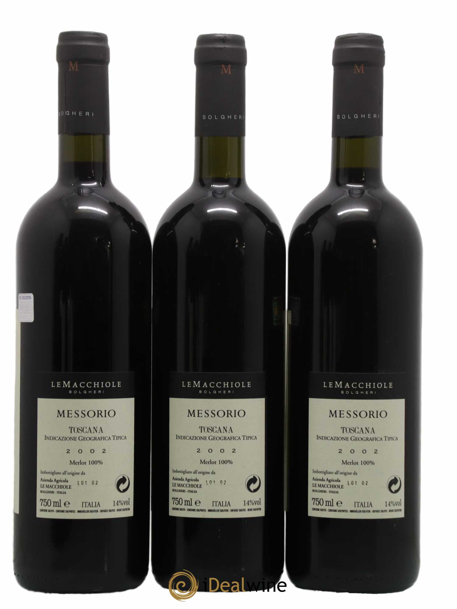 Toscana IGT Le Macchiole Messorio 2002 - Lot de 6 bouteilles - 2