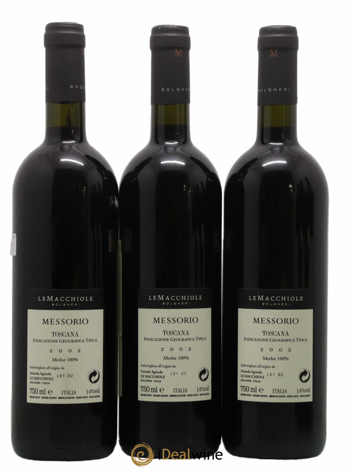 Toscana IGT Le Macchiole Messorio 2002 - Lot de 6 bouteilles - 4