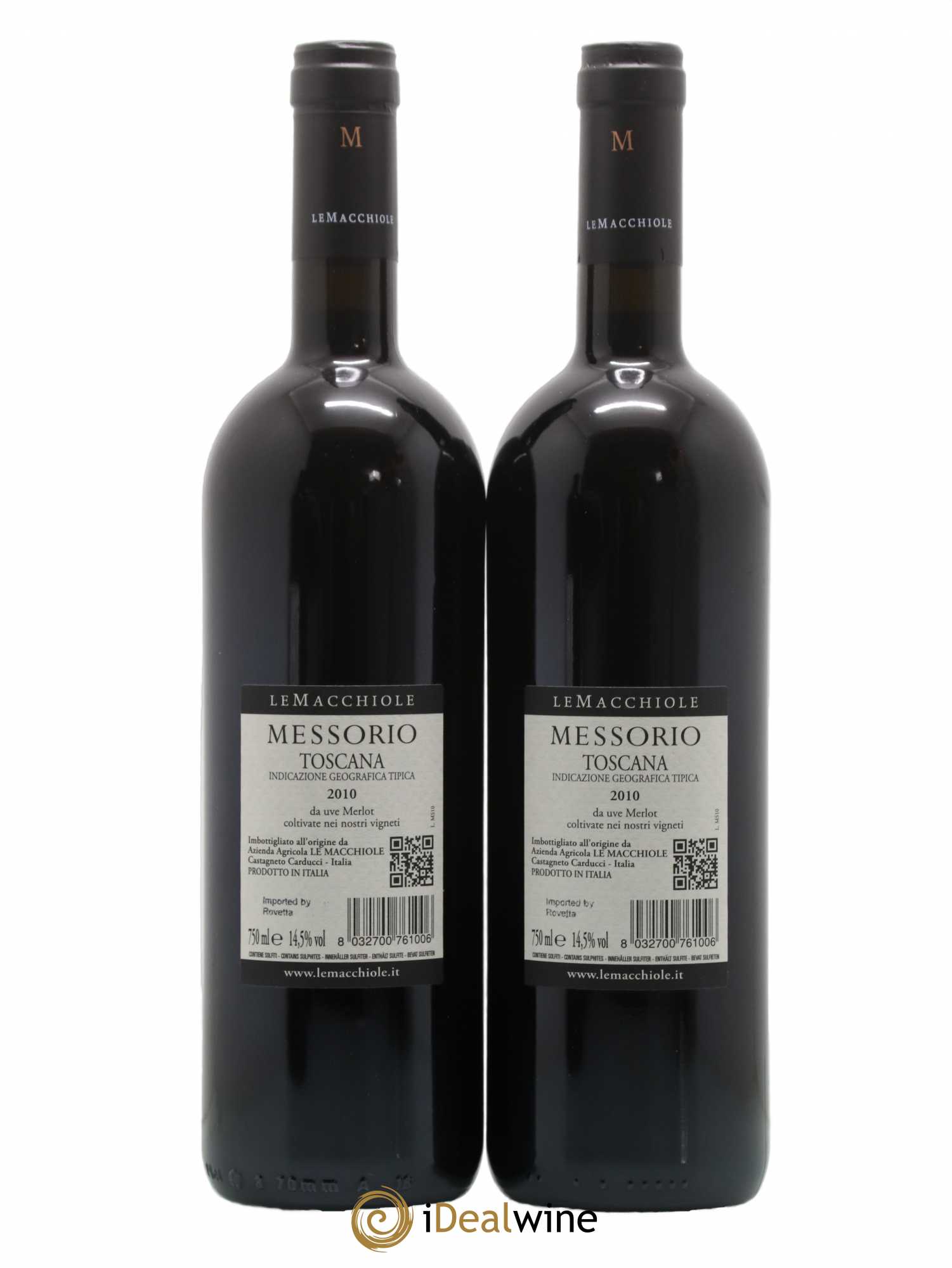 Toscana IGT Le Macchiole Messorio 2010 - Lot de 2 bouteilles - 1