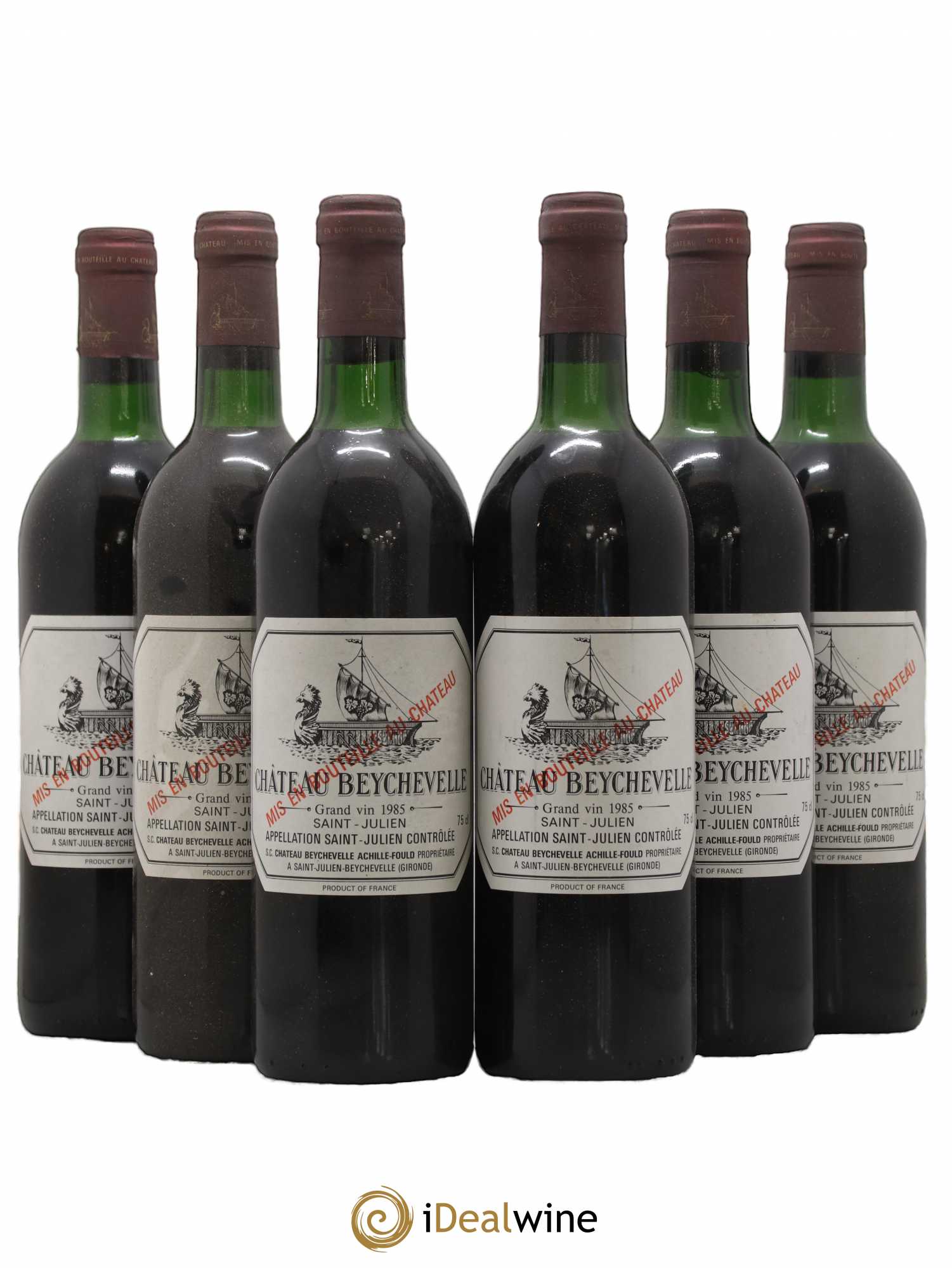 Château Beychevelle 4ème Grand Cru Classé 1985 - Lot of 6 bottles - 0