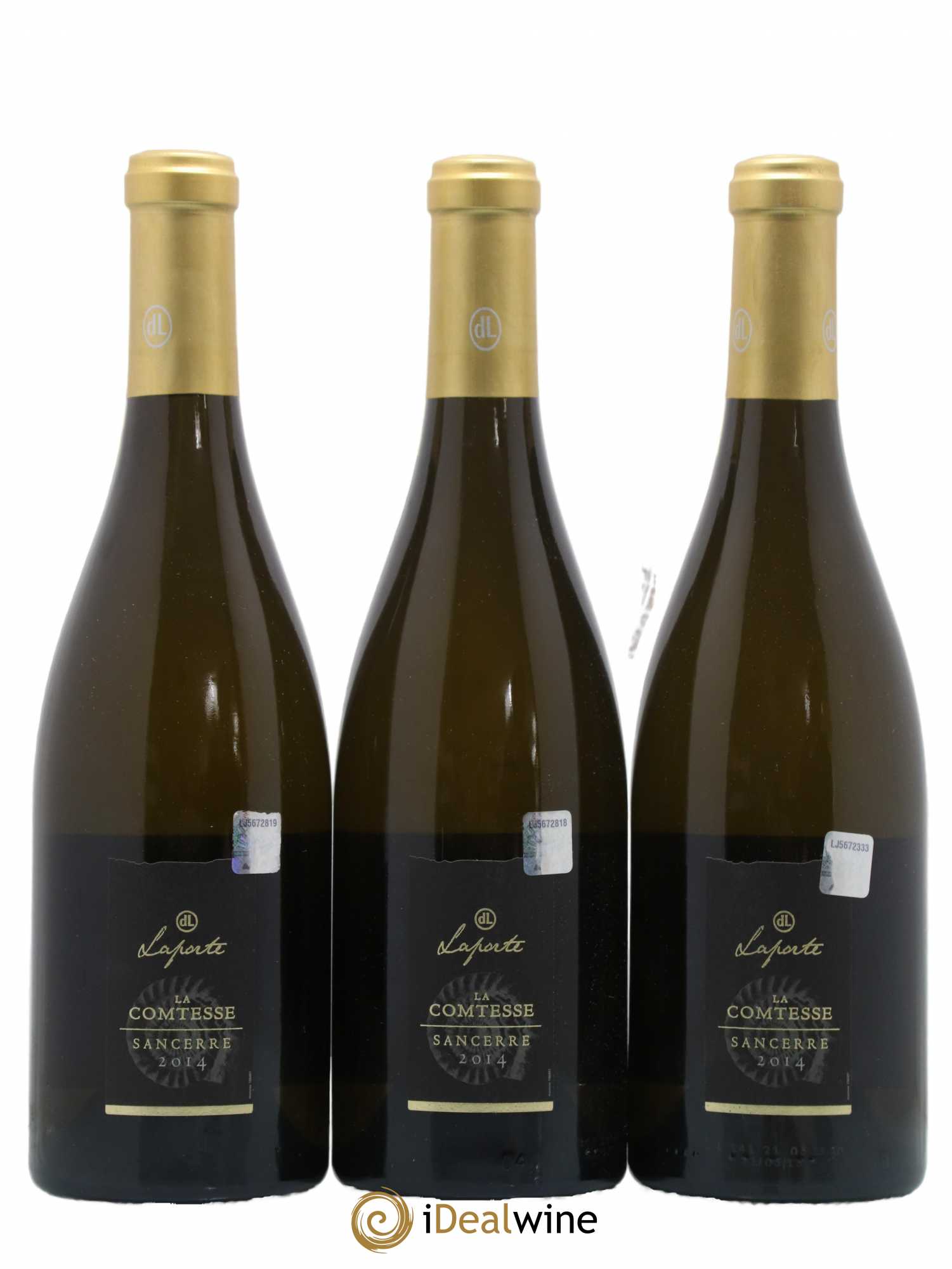 Sancerre La Comtesse Bio Domaine Laporte (no reserve) 2014 - Lot of 3 bottles - 0