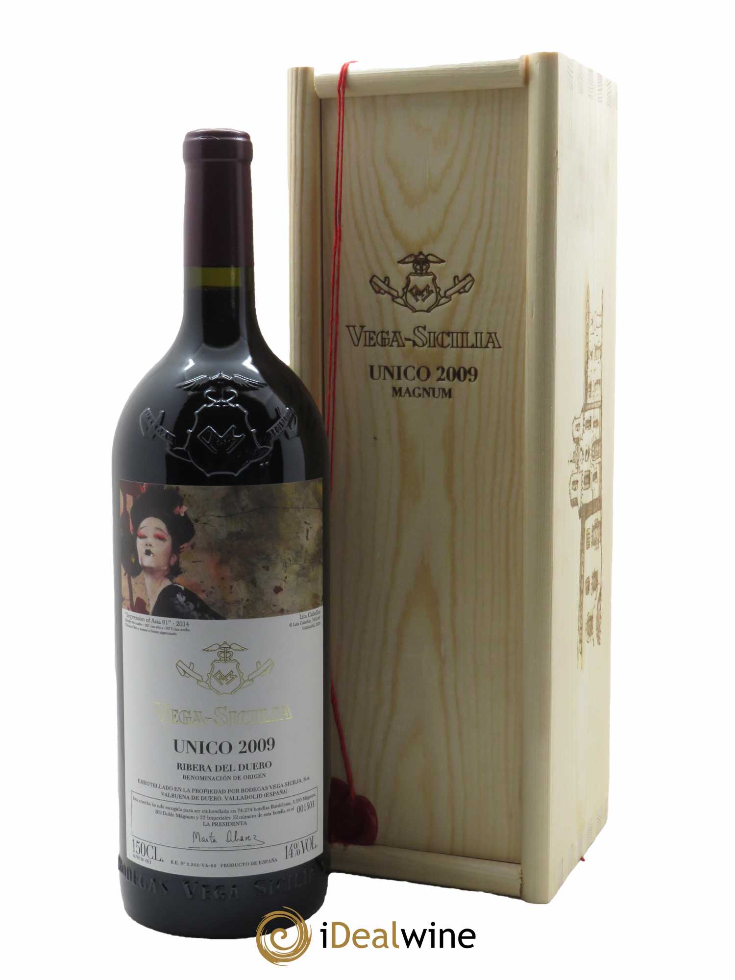 Ribera Del Duero DO Vega Sicilia Unico Famille Alvarez  2009 - Lot of 1 magnum - 0