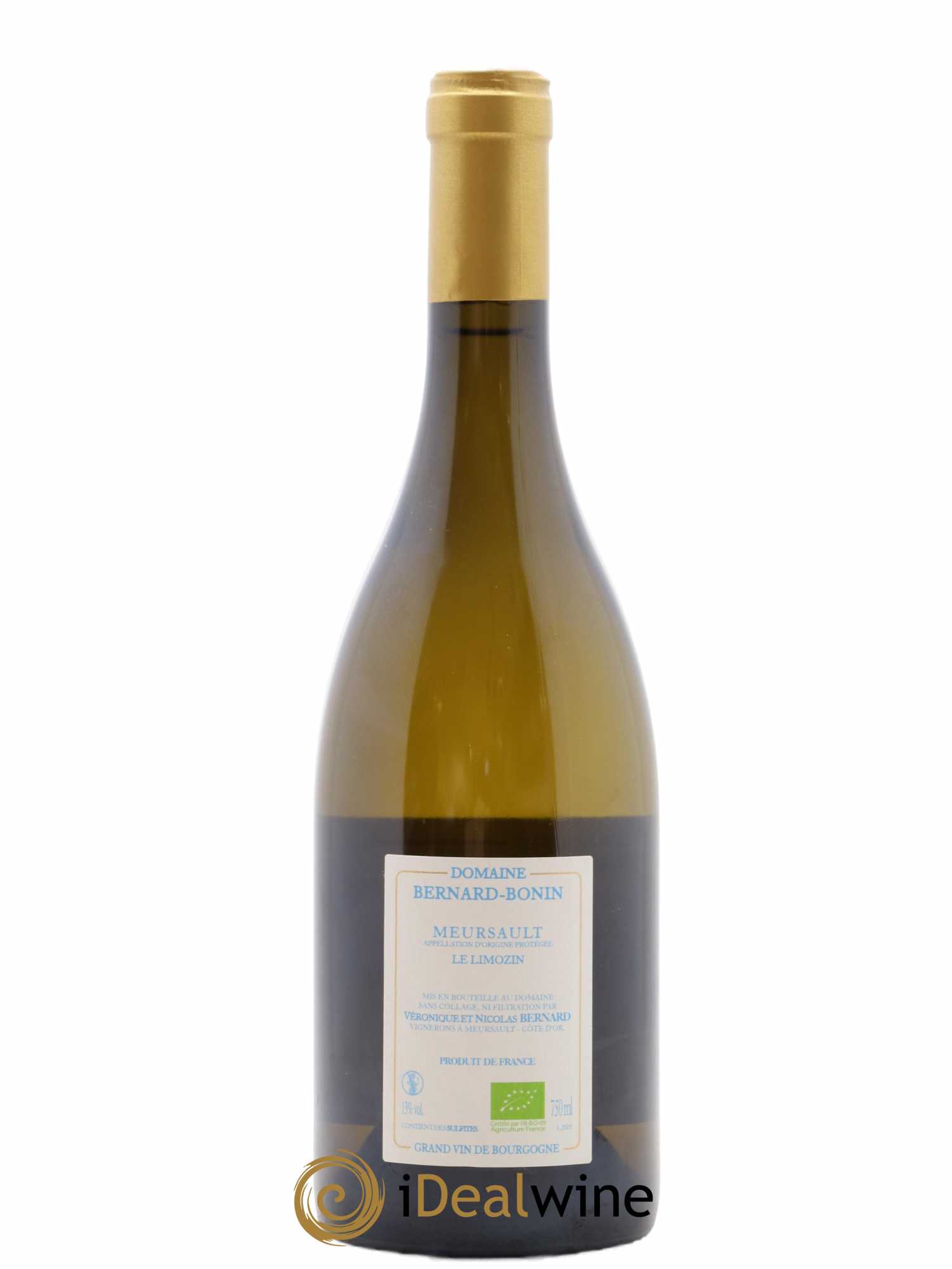 Meursault Le Limozin Bernard Bonin  2020 - Lot de 1 bouteille - 1