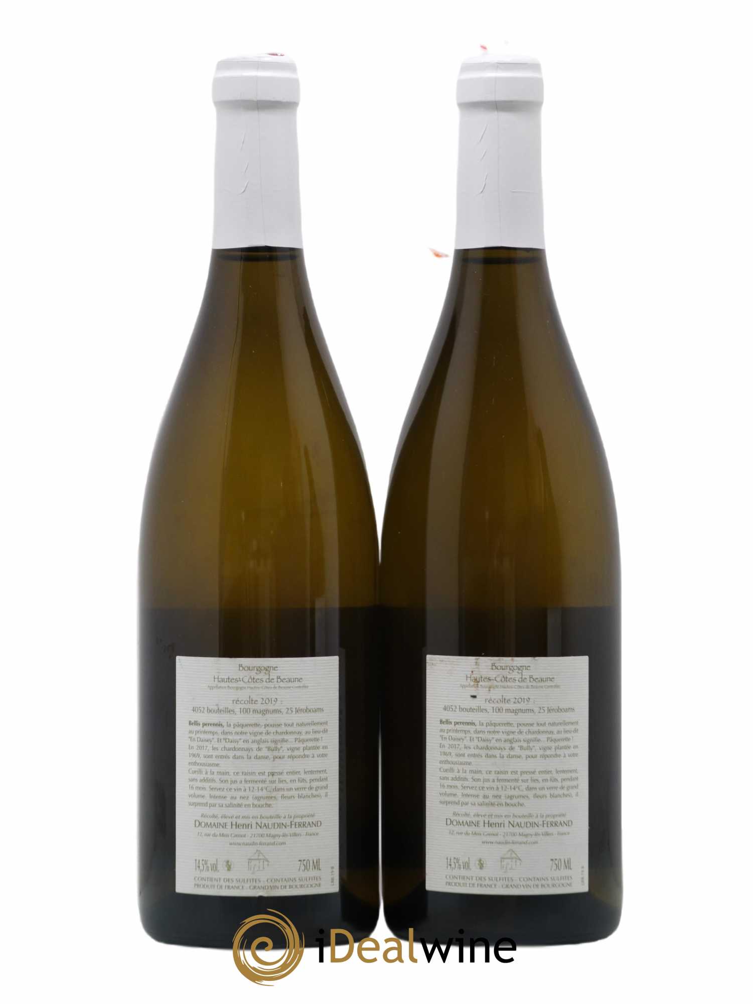 Hautes Côtes de Beaune Bellis Perennis Naudin-Ferrand (Domaine) 2019 - Lot de 2 bouteilles - 1