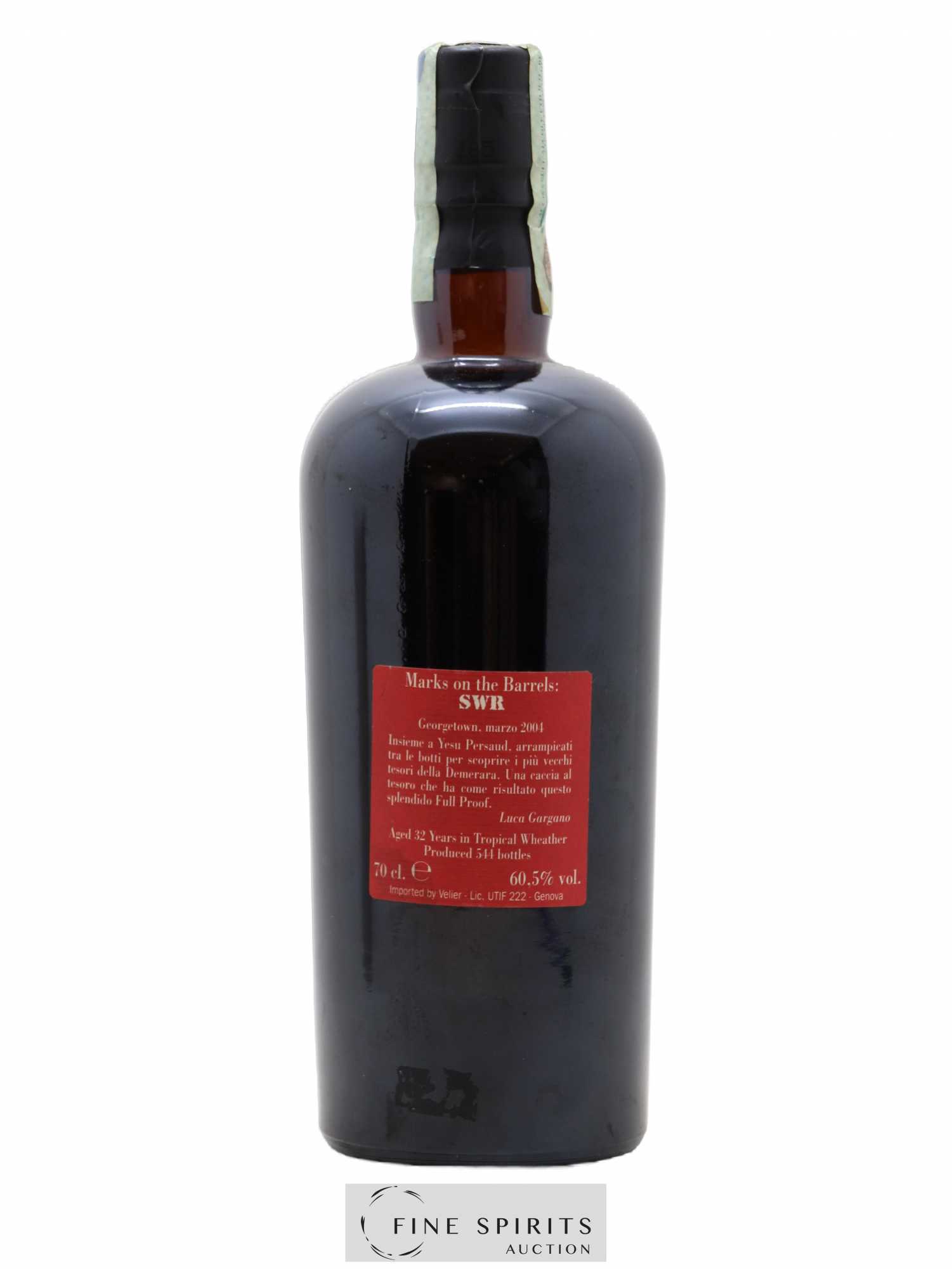 Skeldon 32 years 1973 Velier Full Proof Barrels SWR - One of 544 - bottled in 2005 - Lot de 1 bouteille - 1