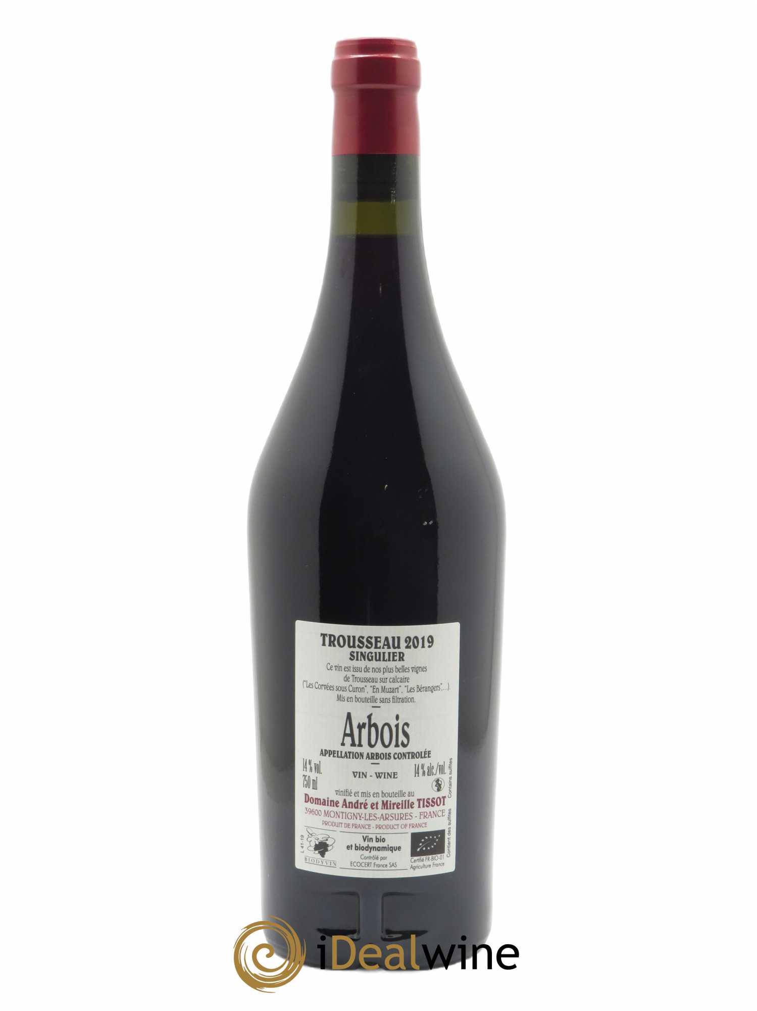 Arbois Trousseau Singulier Bénédicte et Stéphane Tissot 2019 - Lot of 1 bottle - 1