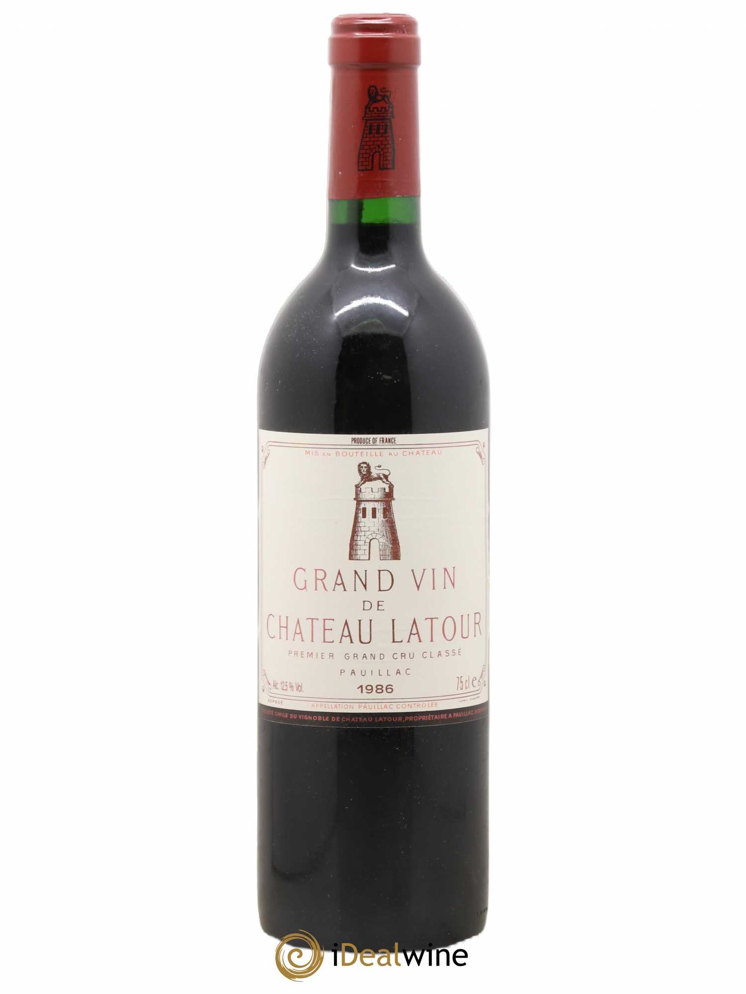 Château Latour 1er Grand Cru Classé 1986 - Lot de 1 bouteille - 0