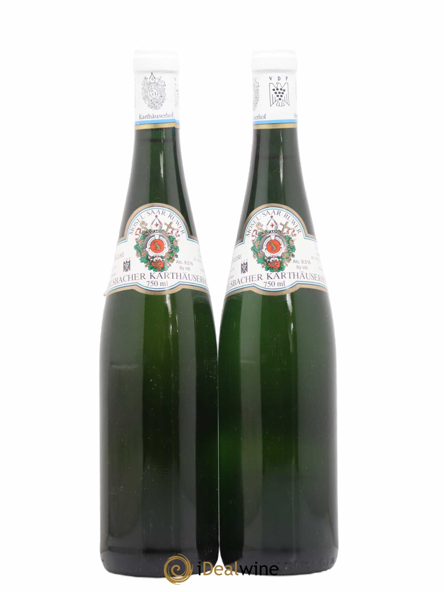 Allemagne Mosel-Saar Eitelsbacker Karthäuserhofberg Riesling Auslese Mosel Saar Ruwer A.P. Gutsabfüllung Karthäuserhof 1997 - Lot of 2 bottles - 0