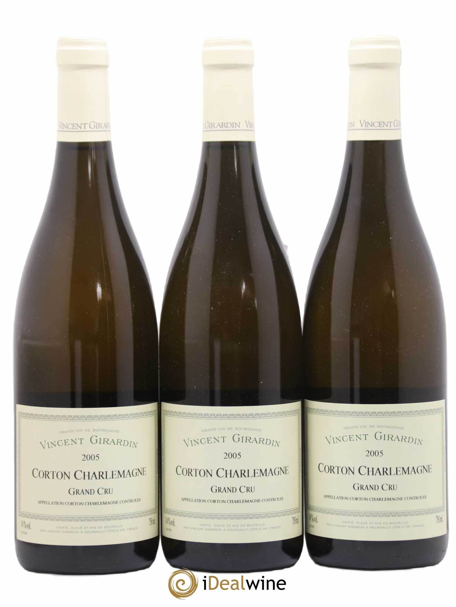 Corton-Charlemagne Grand Cru Vincent Girardin (Domaine) 2005 - Lot of 3 bottles - 0