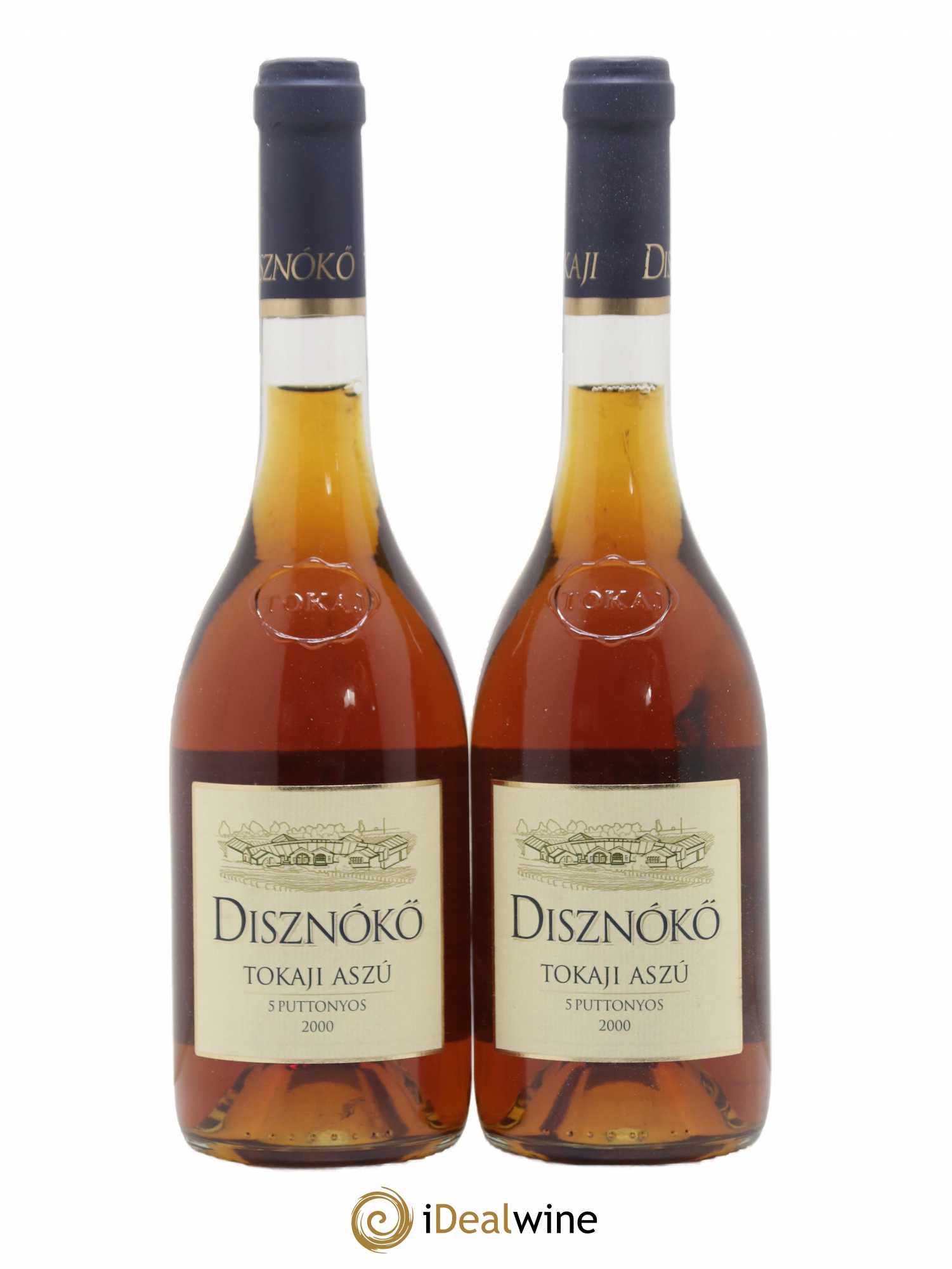 Tokaji Aszu 5 Puttonyos Disznoko (Domaine) 50cl 2000 - Lot de 2 bouteilles - 0